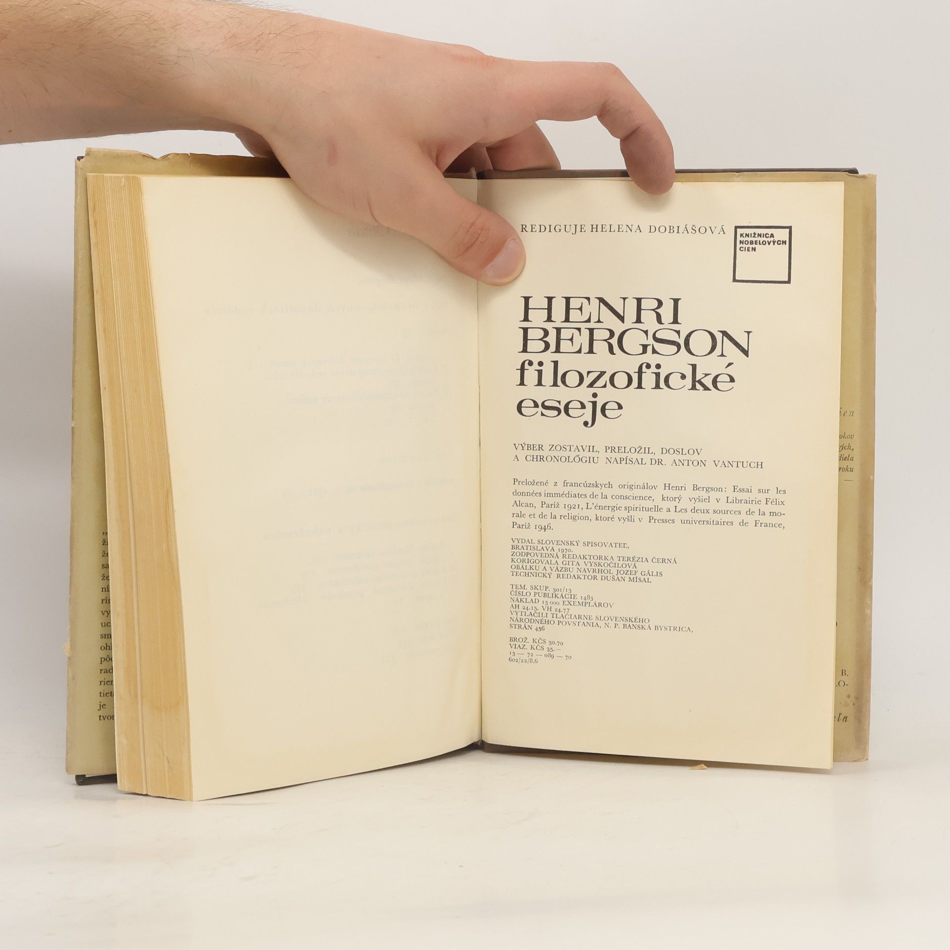 Henri Bergson Filozofické eseje. Bergson 1927