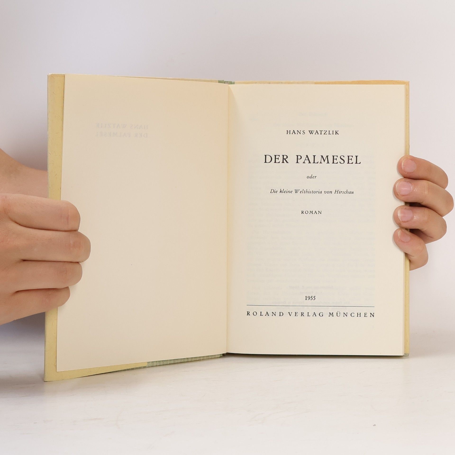 Hans Watzlik Der Palmesel