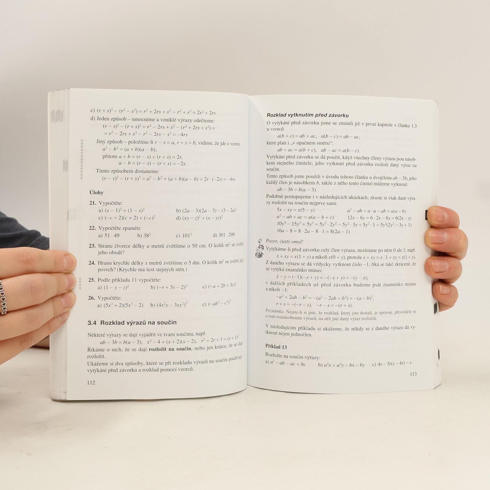 Emil Calda Matematika pro dvouleté a tříleté učební obory SOU. 1. díl