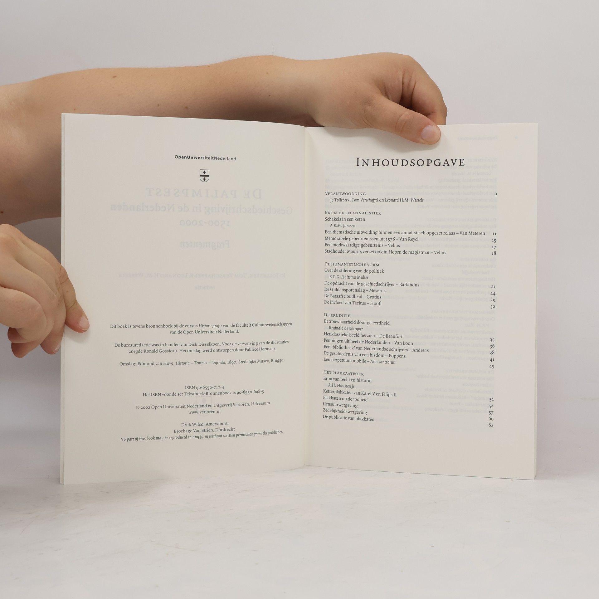 Autorenkollektiv De palimpsest. Geschiedschrijving in de Nederlanden 1500-2000. Fragmenten. Historigrafie. Geschiedschrijving in Nederland en België 1500-2000. Vademecum