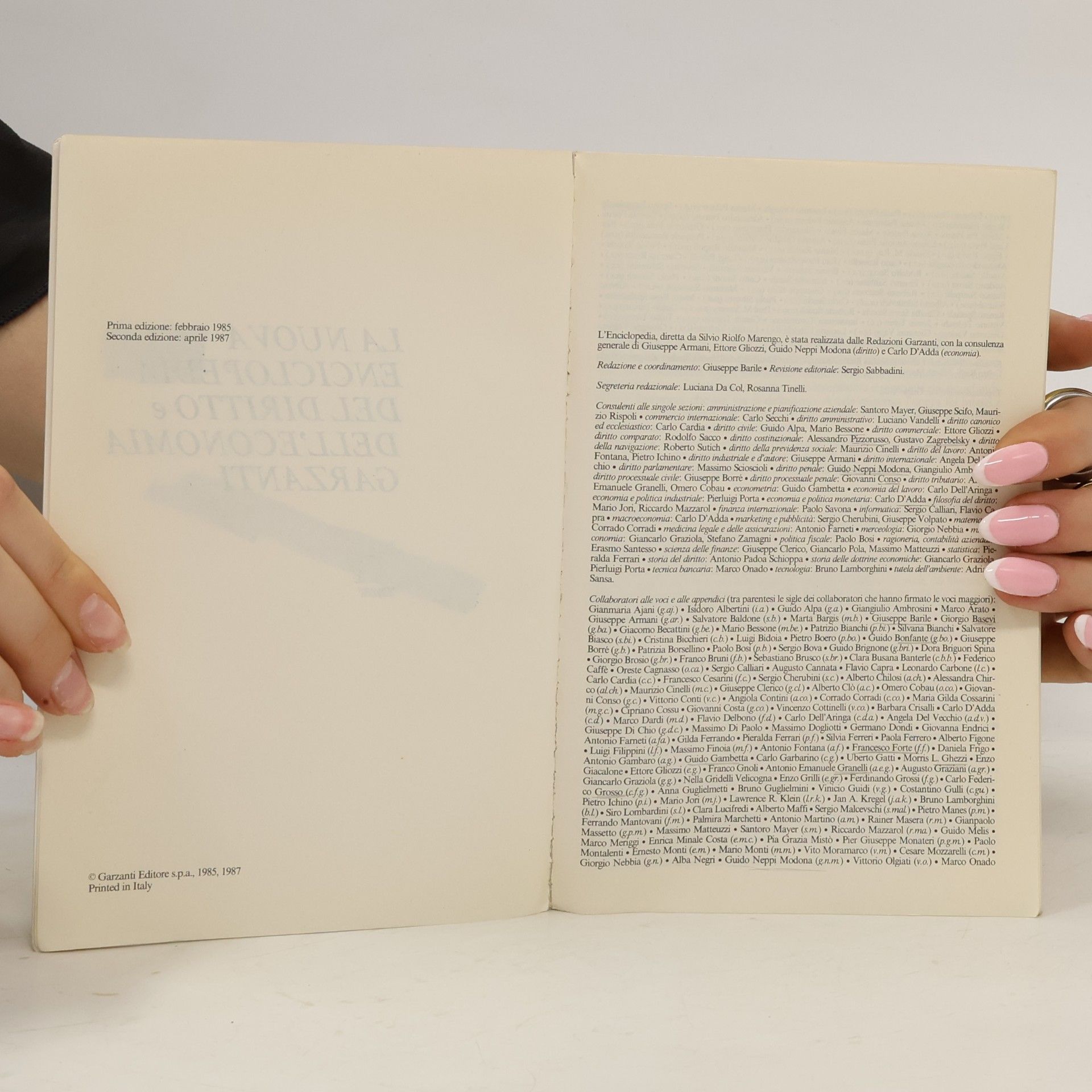 Autorenkollektiv La nuova enciclopedia del diritto e dell'economia Garzanti