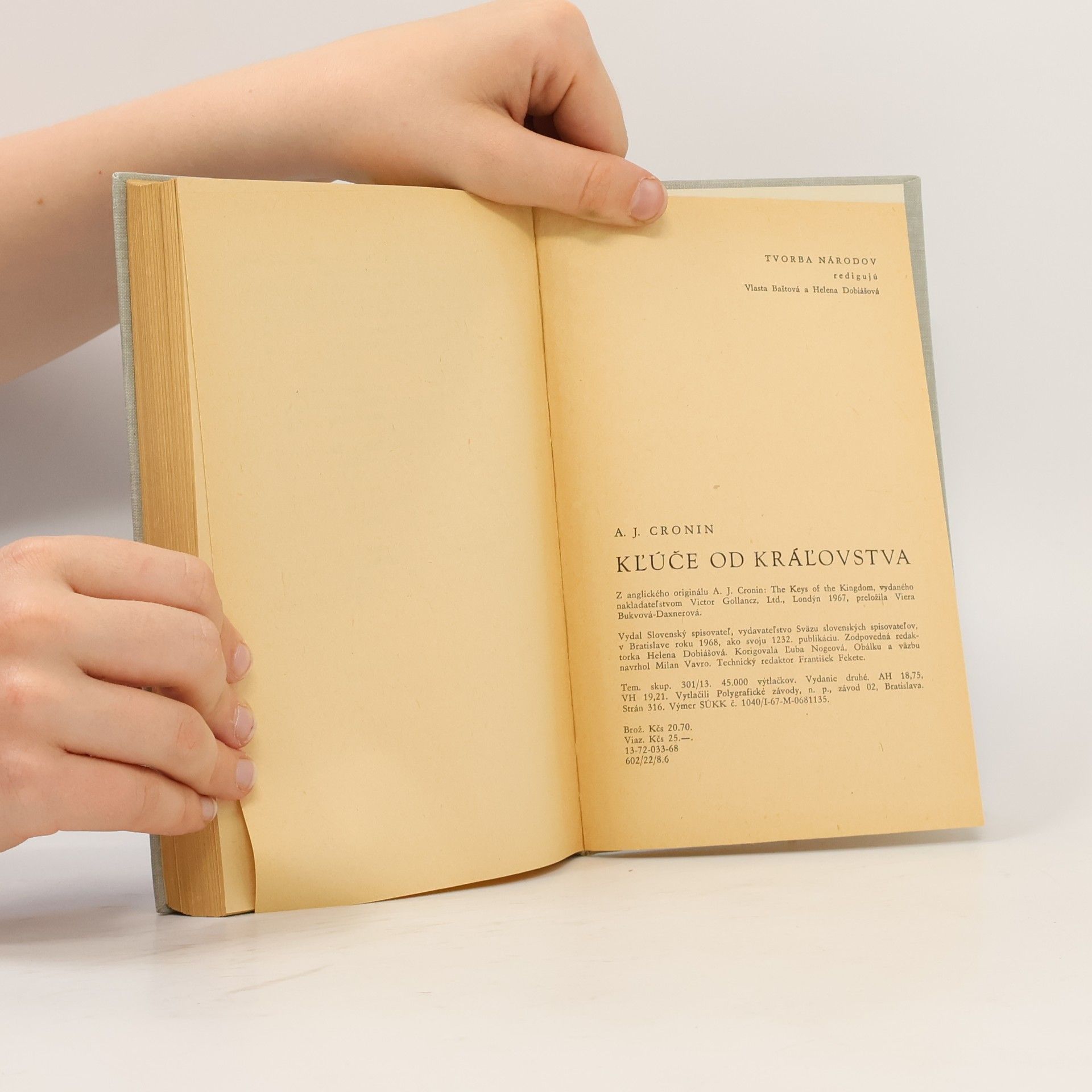 A. J. Cronin Kl'úče od král'ovstva