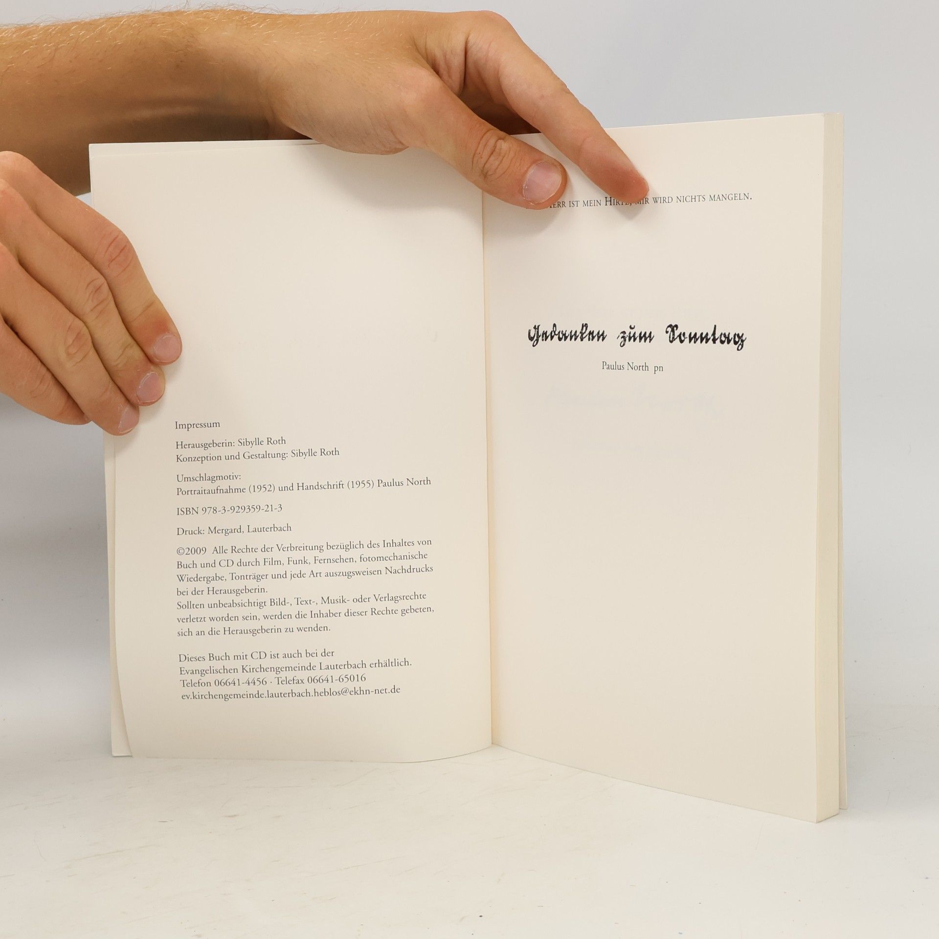 Sibylle Roth Gedanken zum Sonntag - Paulus North: Der Herr ist mein Hirte
