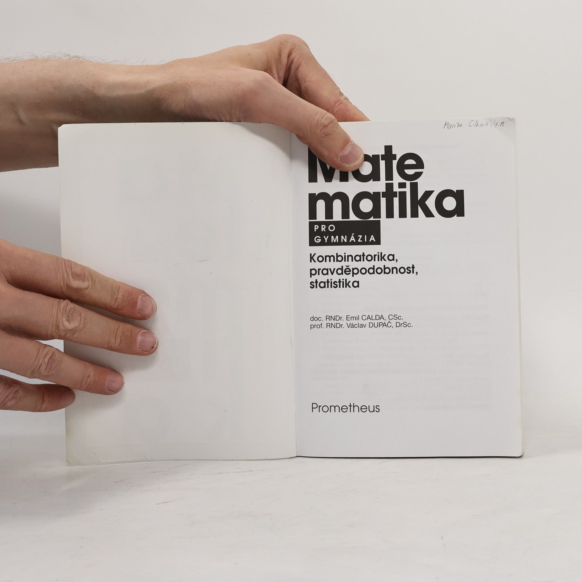 Emil Calda Matematika pro gymnázia. Kombinatorika, pravděpodobnost, statistika