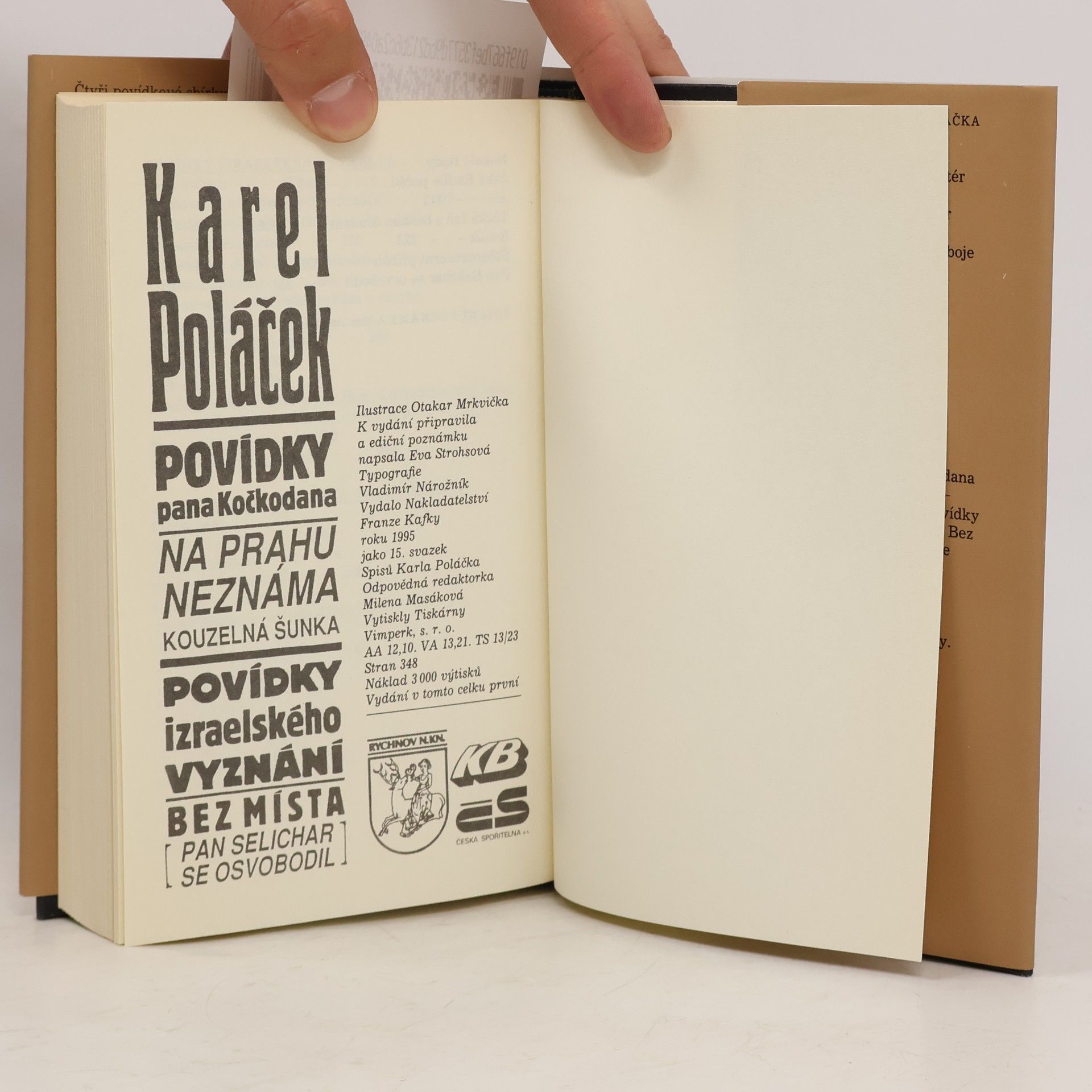 Karel Poláček Povídky pana Kočkodana / Na prahu neznáma / Kouzelná šunka / Povídky izraelského vyznání / Bez místa (Pan Selichar se osvobodil)