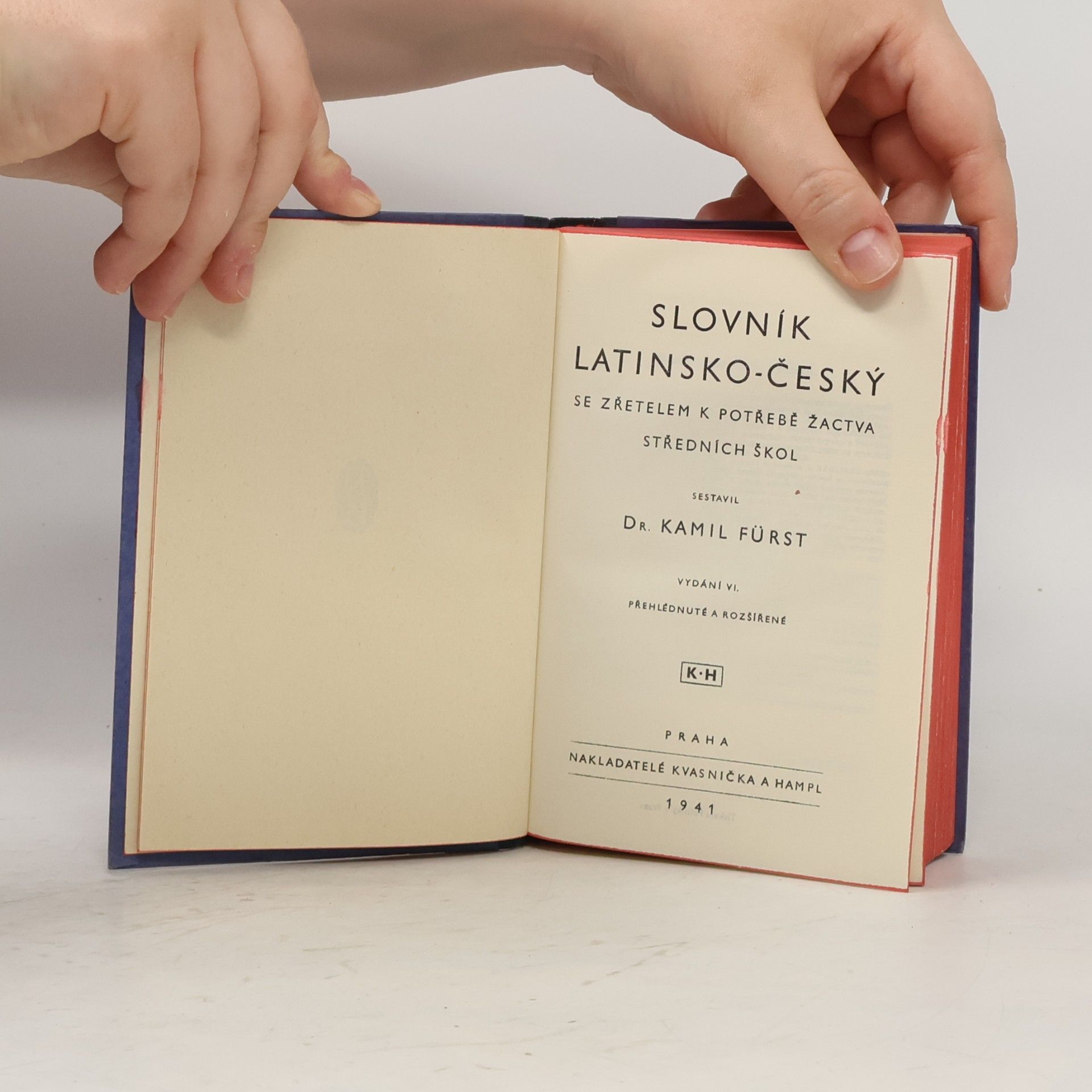 Kamil Fürst Slovník latinsko-český a česko-latinský