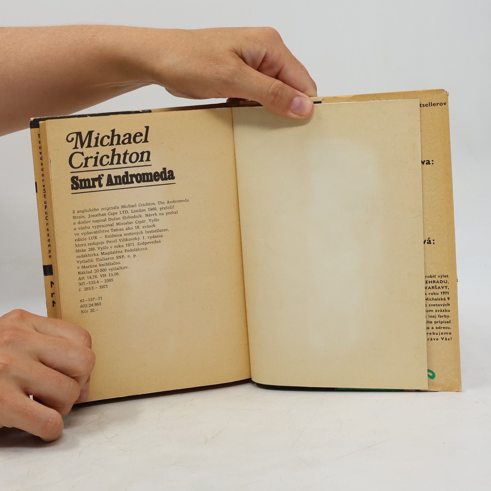 Michael Crichton Smrť Andromeda
