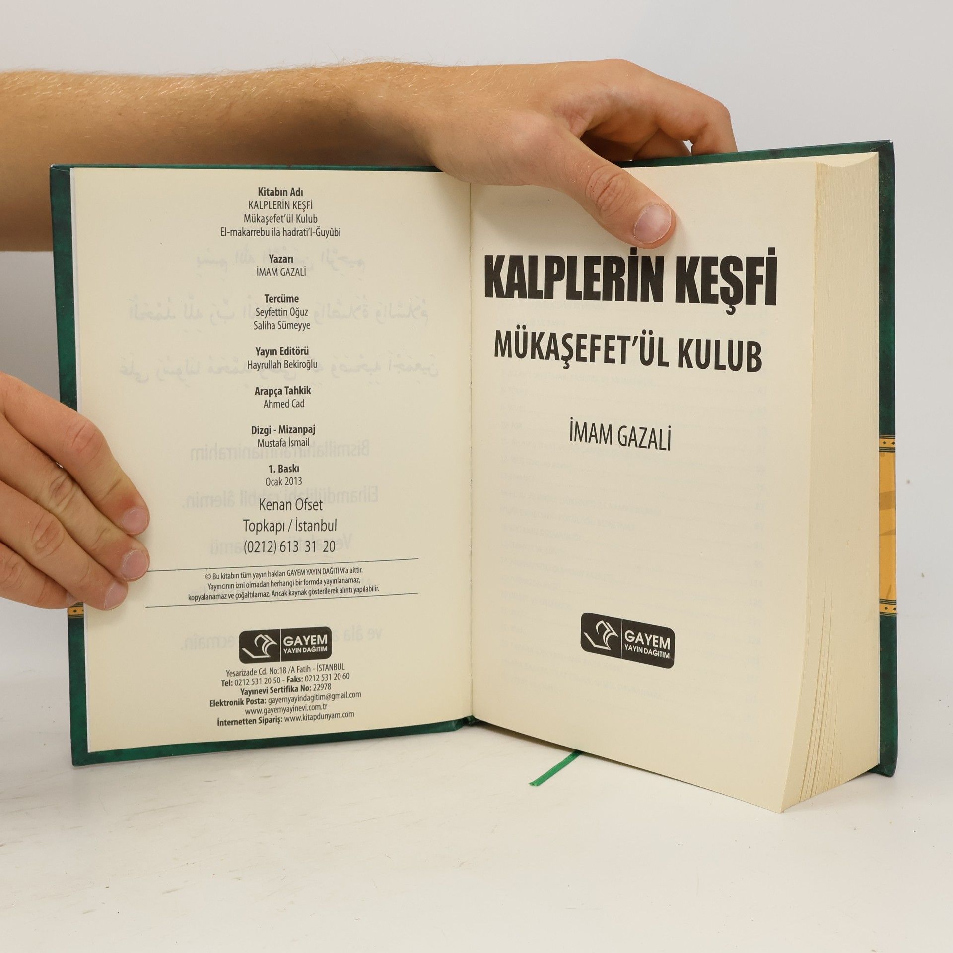 Imam Gazali Kalplerin Keşfi