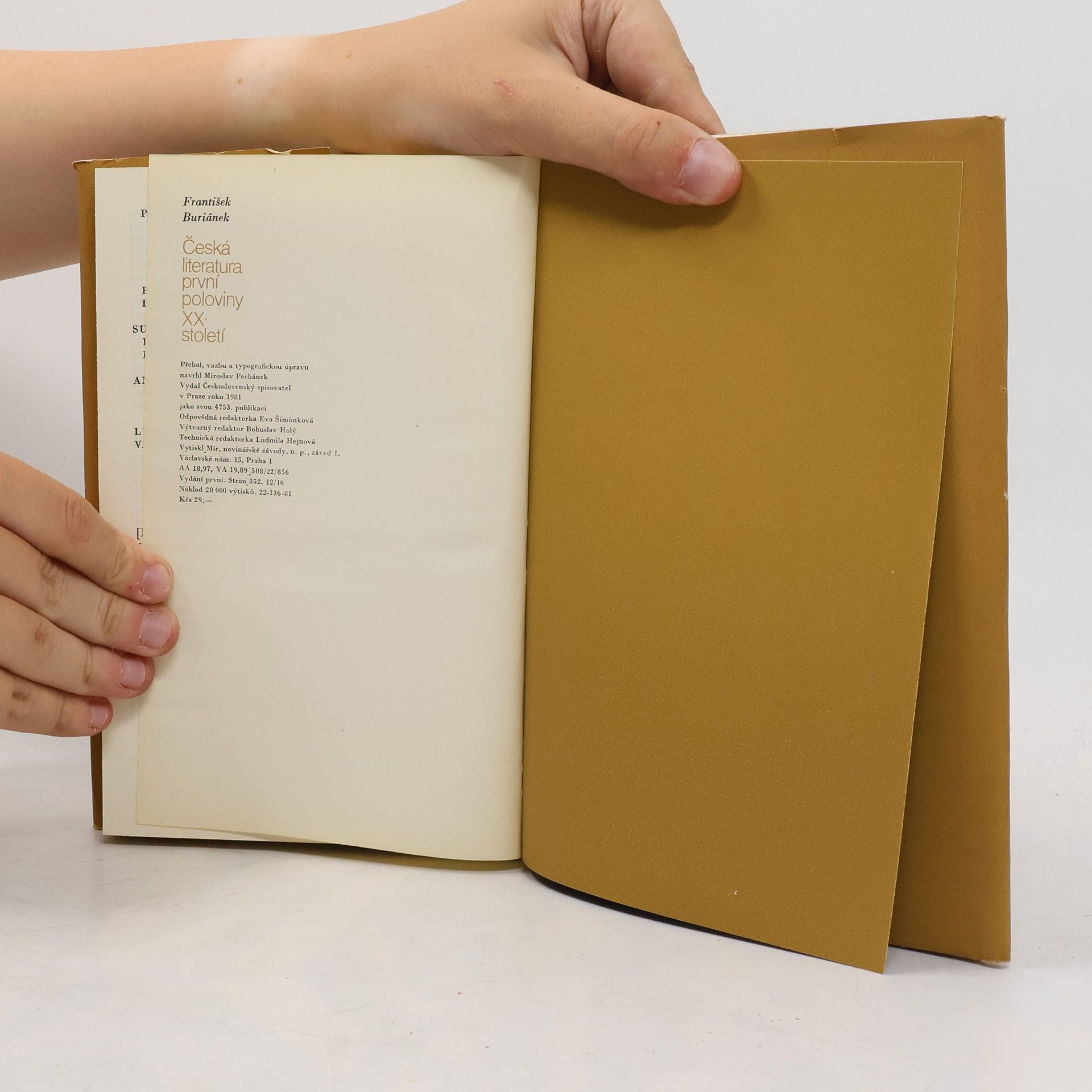František Buriánek Česká literatura první poloviny XX. století