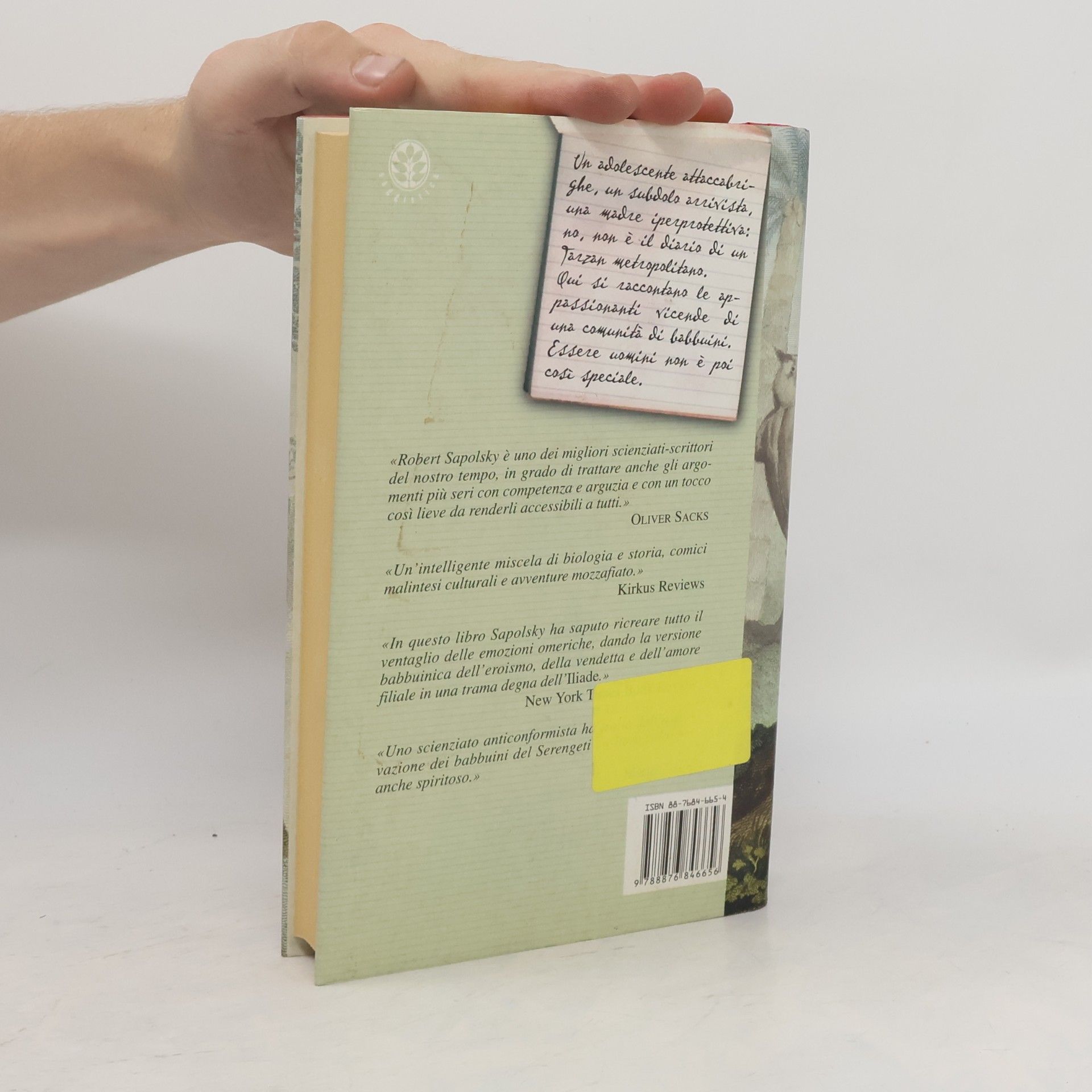 Robert Sapolsky Diario di un uomo scimmia