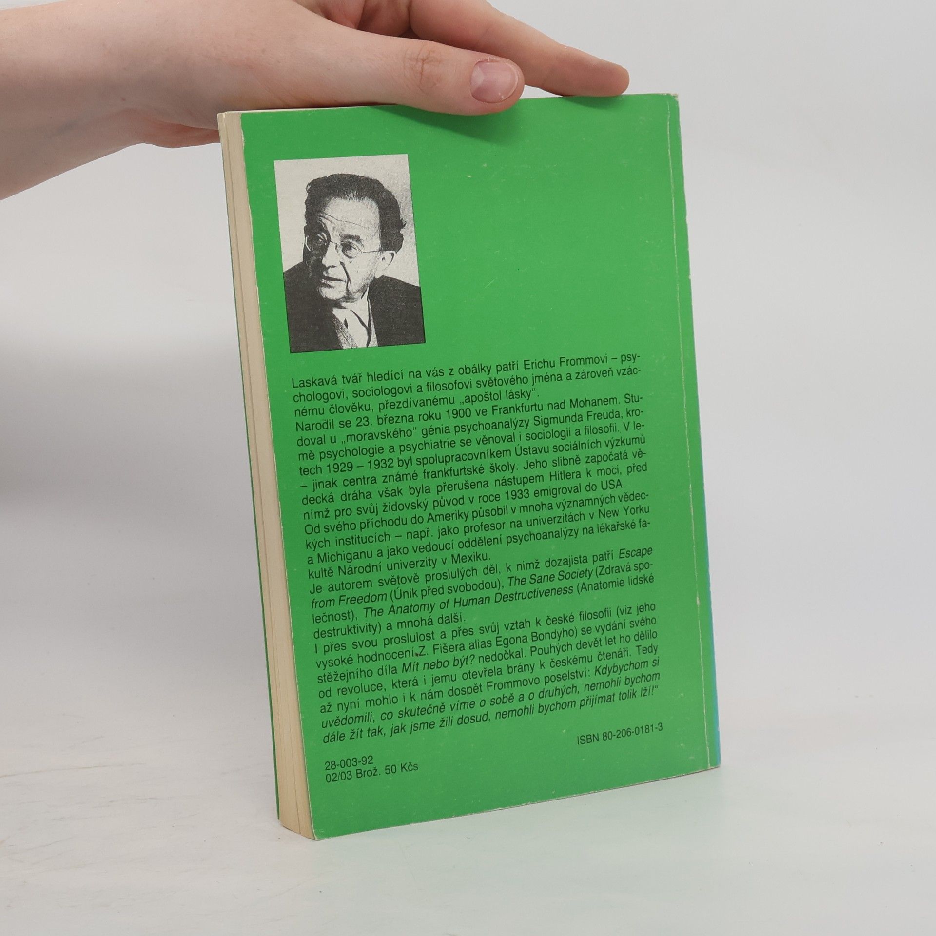 Erich Fromm Mít nebo být?