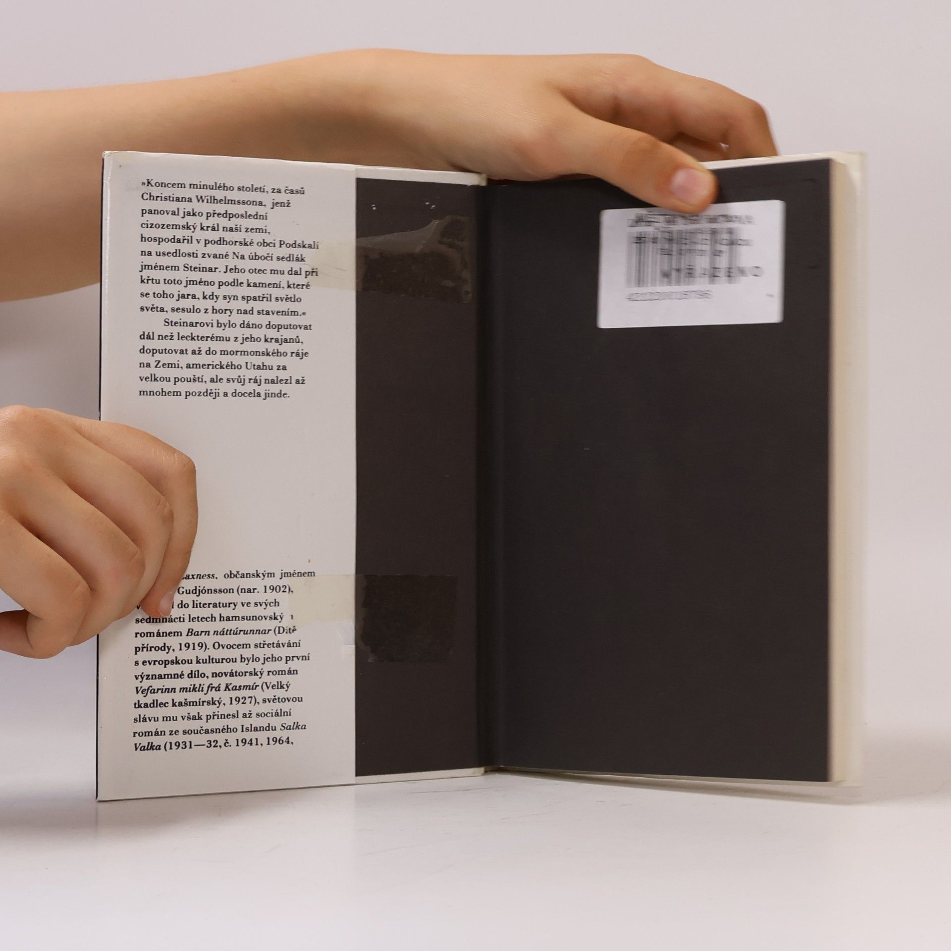 Halldór Laxness Znovunalezený ráj