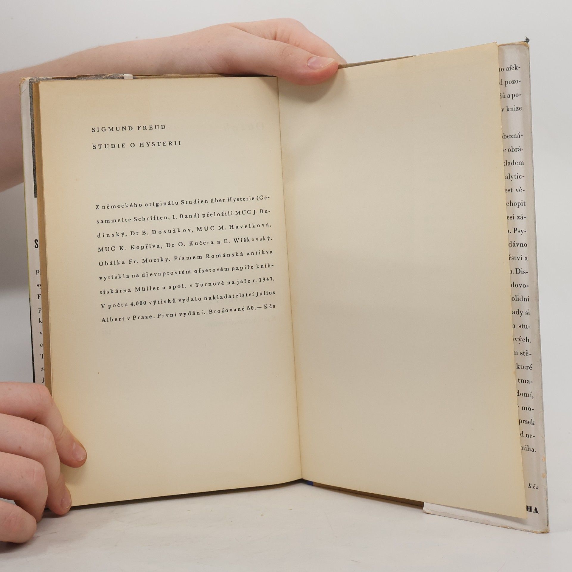 Sigmund Freud Studie o hysterii