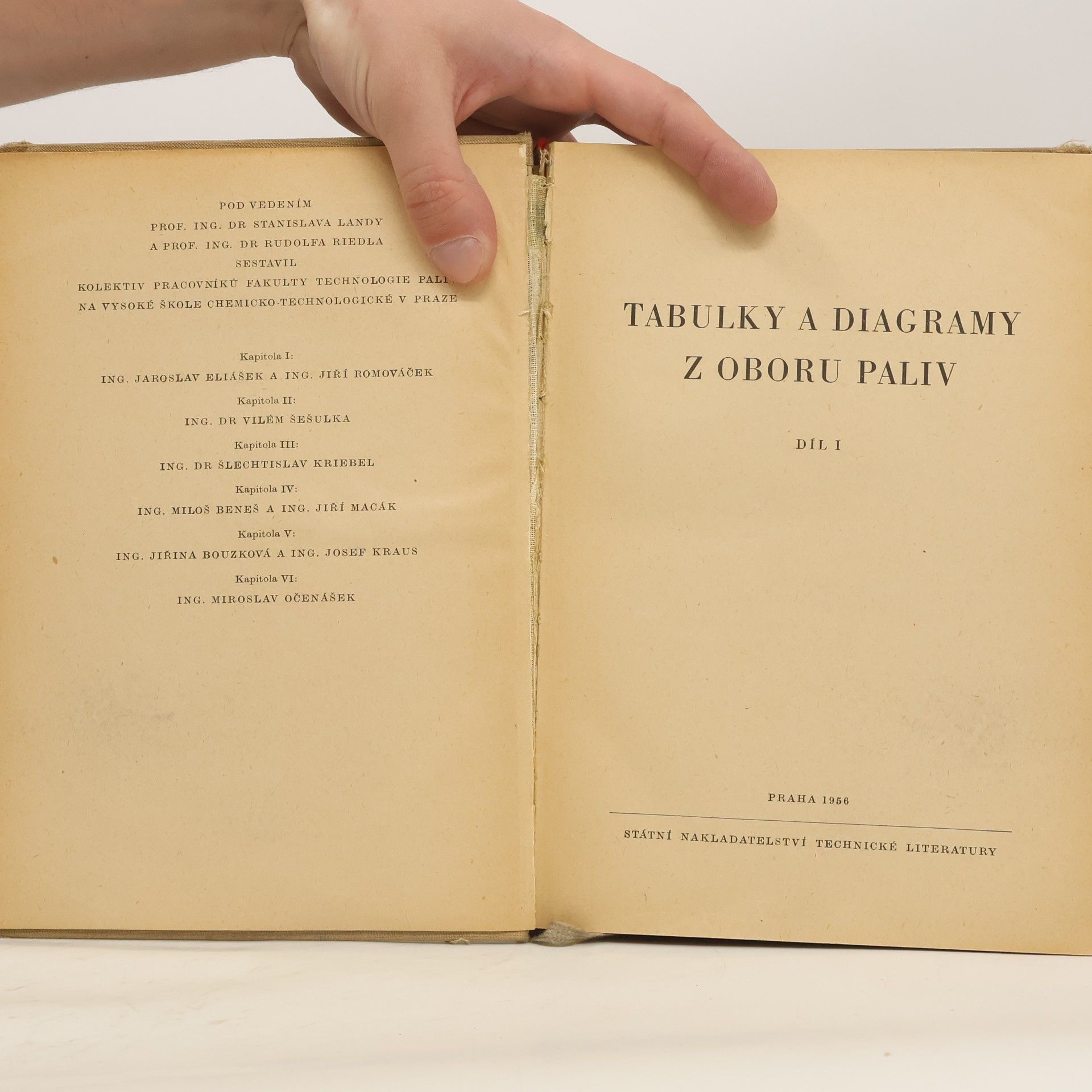 Autores varios Tabulky a diagramy z oboru paliv I