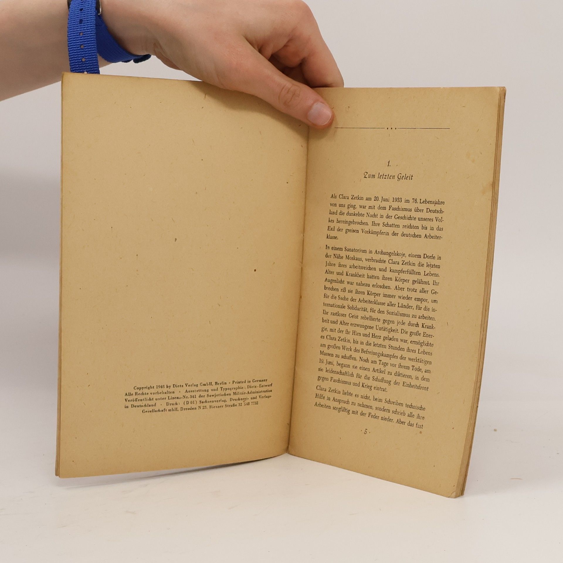 Wilhelm Pieck Clara Zetkin. Leben und Kampf