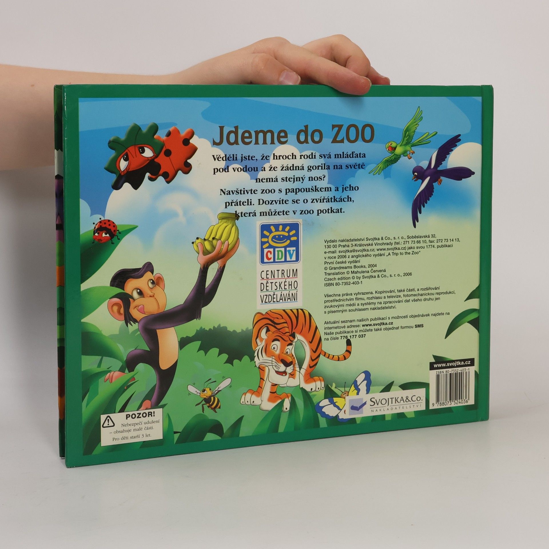 Various authors Jdeme do ZOO - Učím se první slůvka a poznávat svět, kniha s puzzle