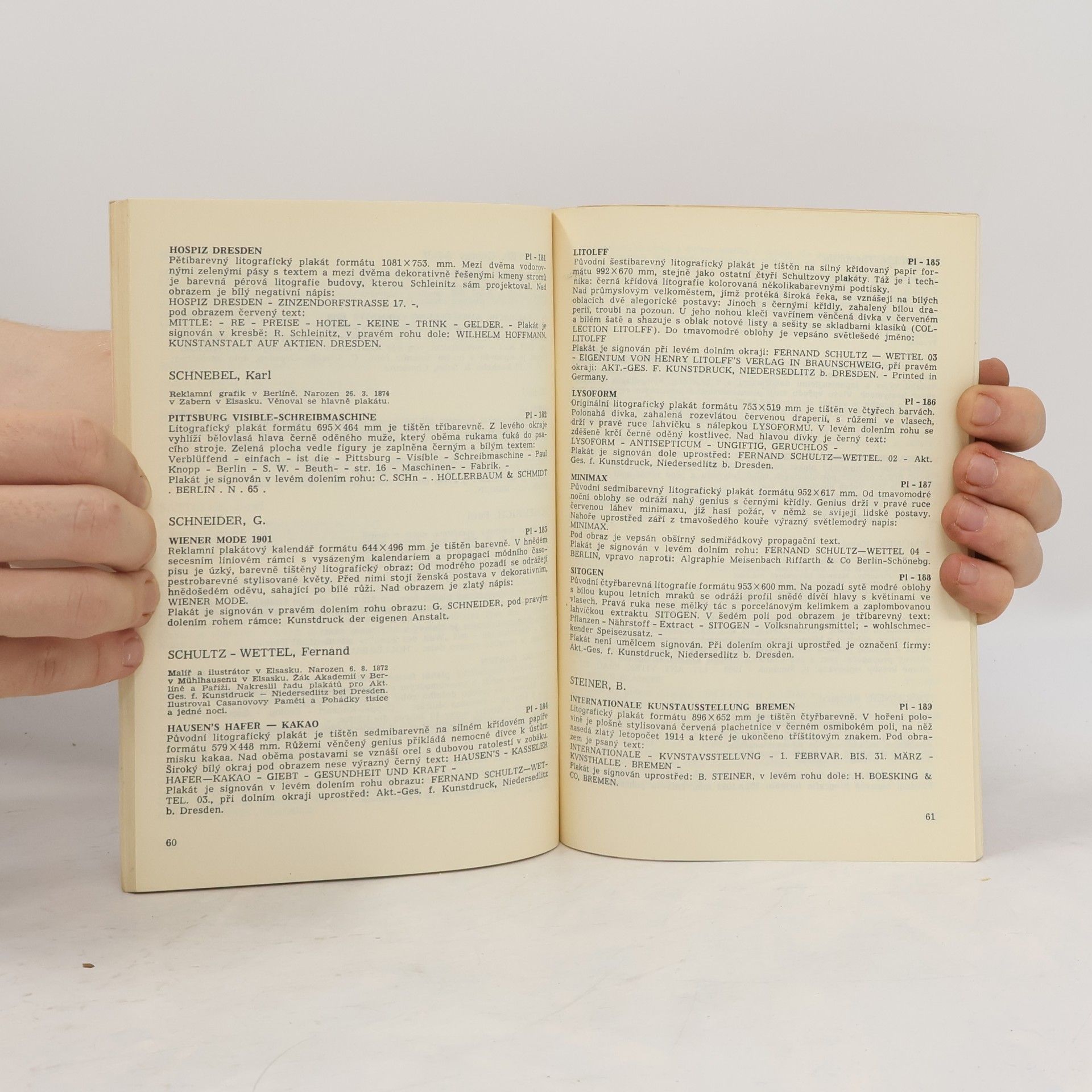 J. V. Scheybal Katalog sbírek secesního uměleckého plakátu z období 1890-1915
