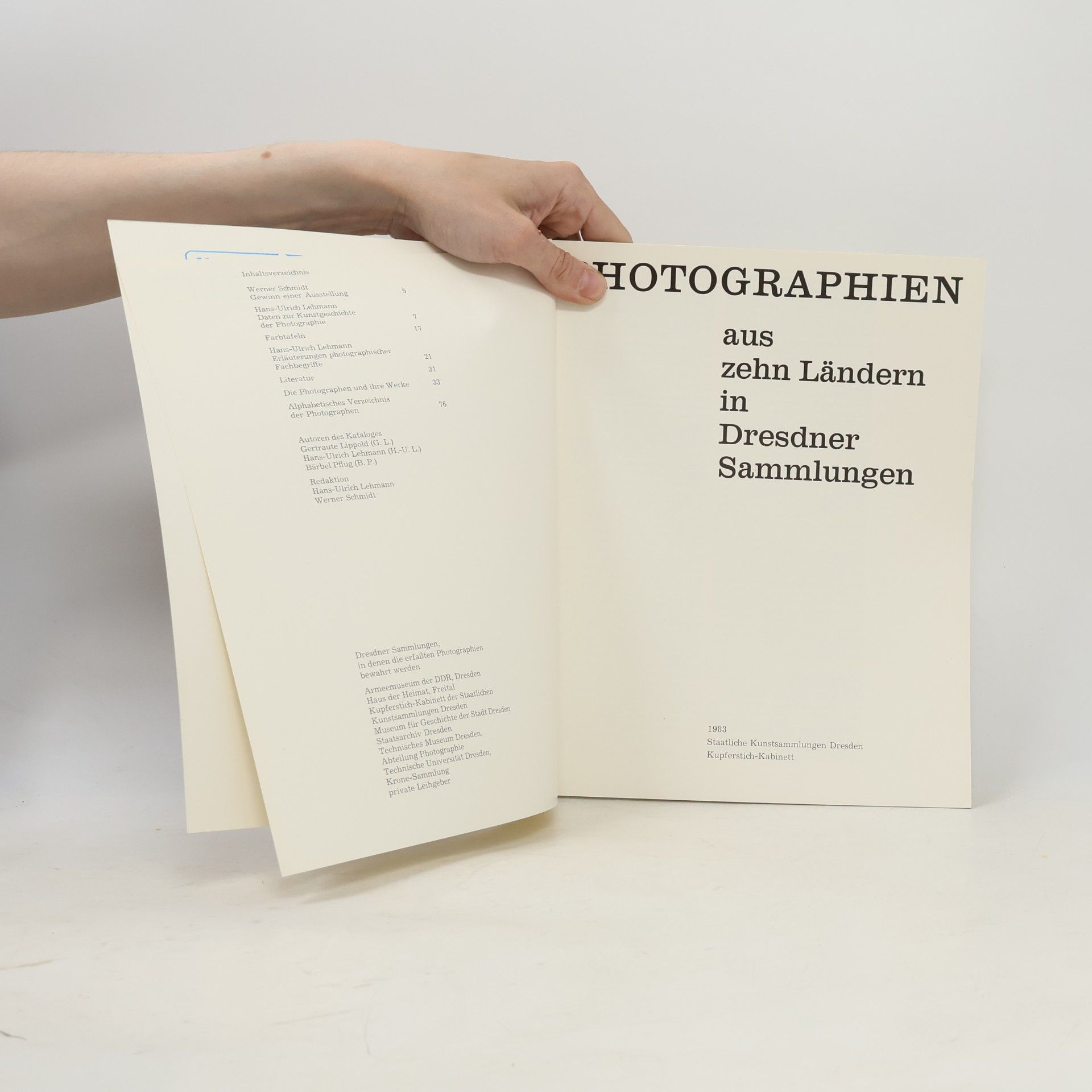Autorenkollektiv Photographien aus zehn Ländern in Dresdner Sammlungen