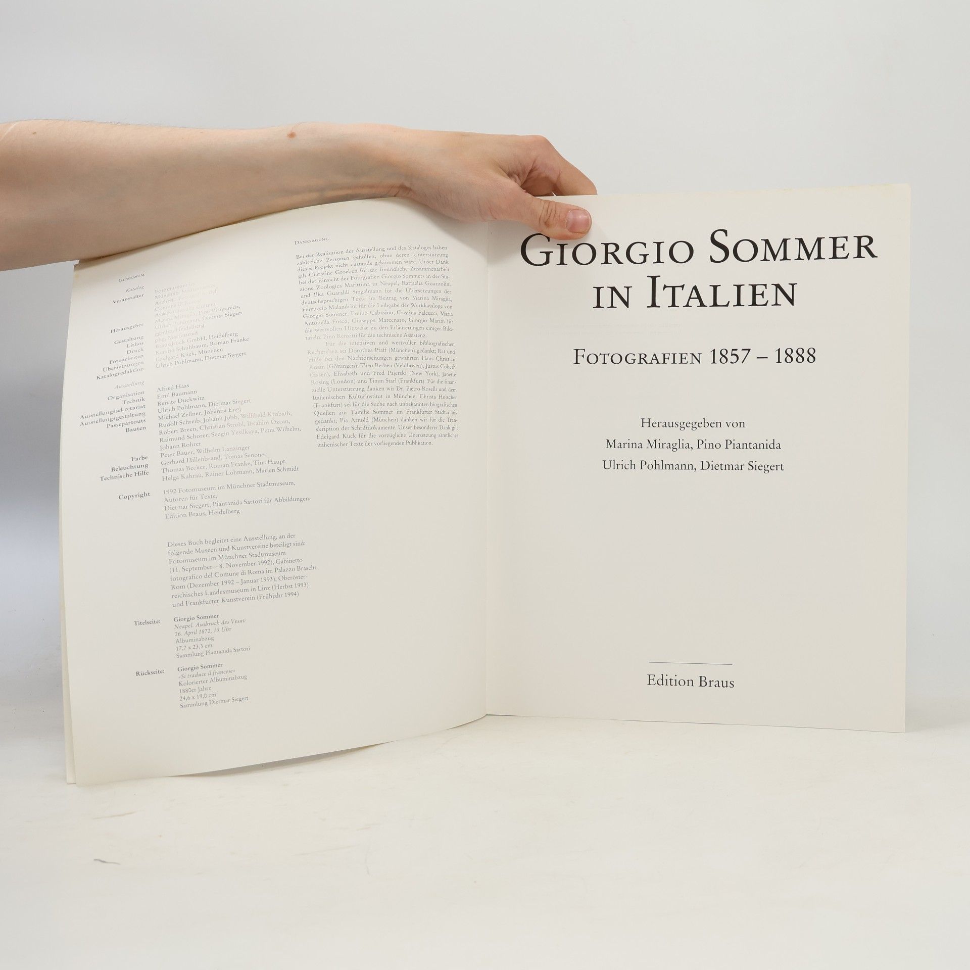 Marina Miraglia Giorgio Sommer in Italien