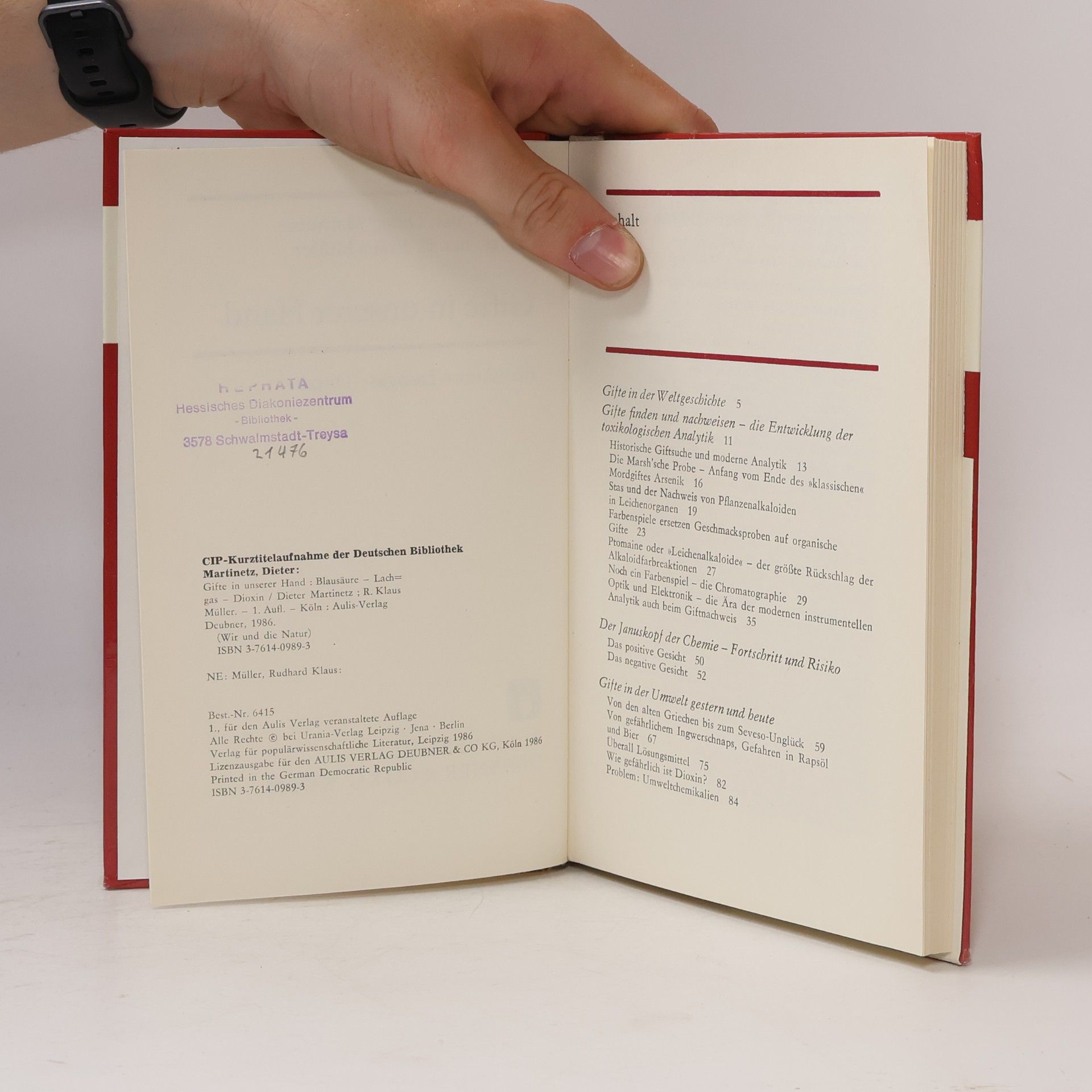 Dieter Martinetz Gifte in unserer Hand