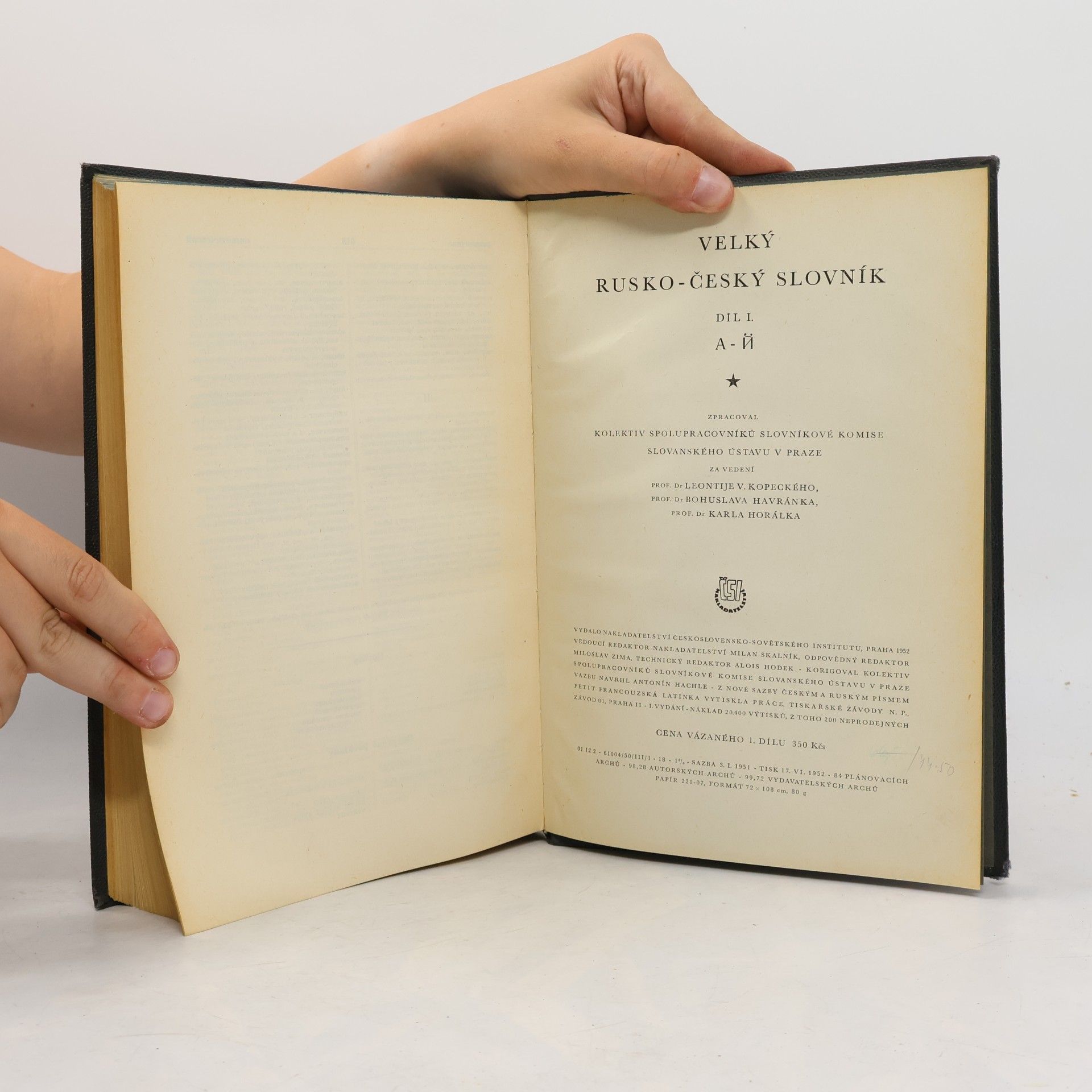 Various authors Velký Rusko-Český slovník. Díl I.