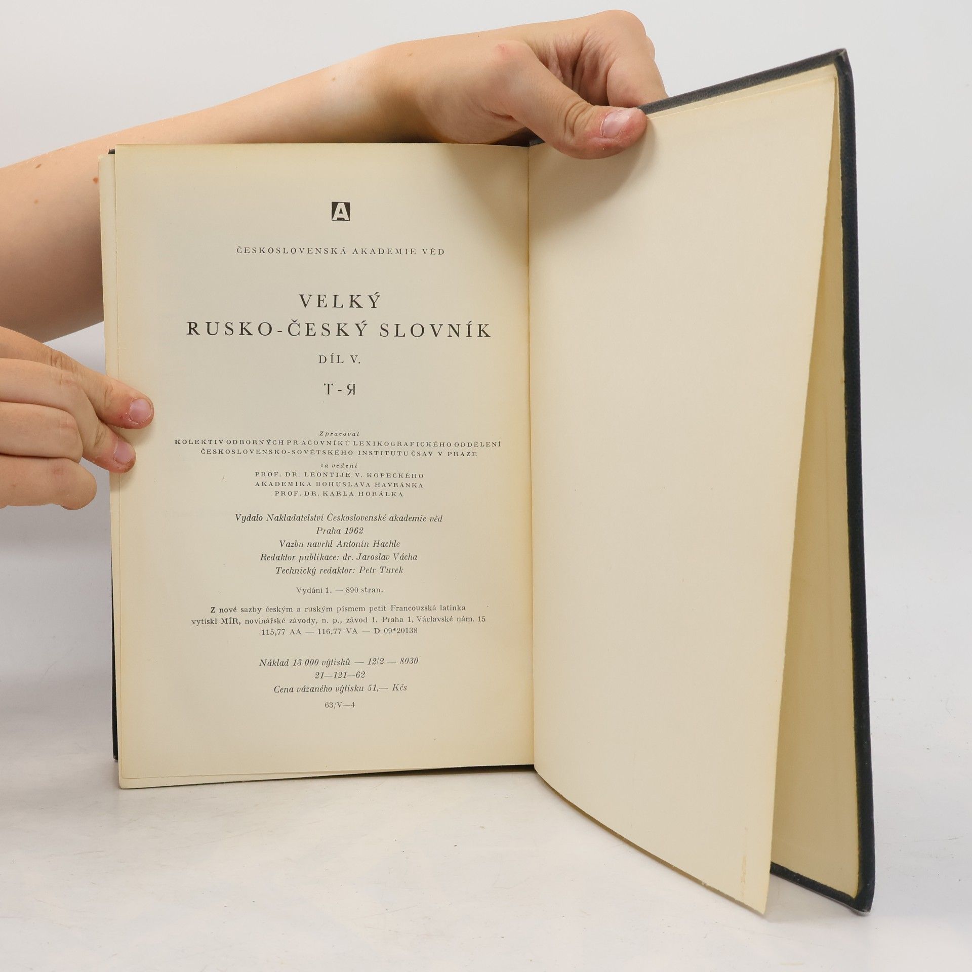 Autores varios Velký rusko-český slovník 5. T - Я