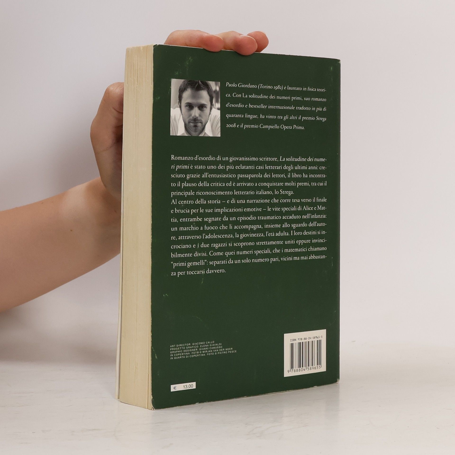 Paolo Giordano La solitudine dei numeri primi
