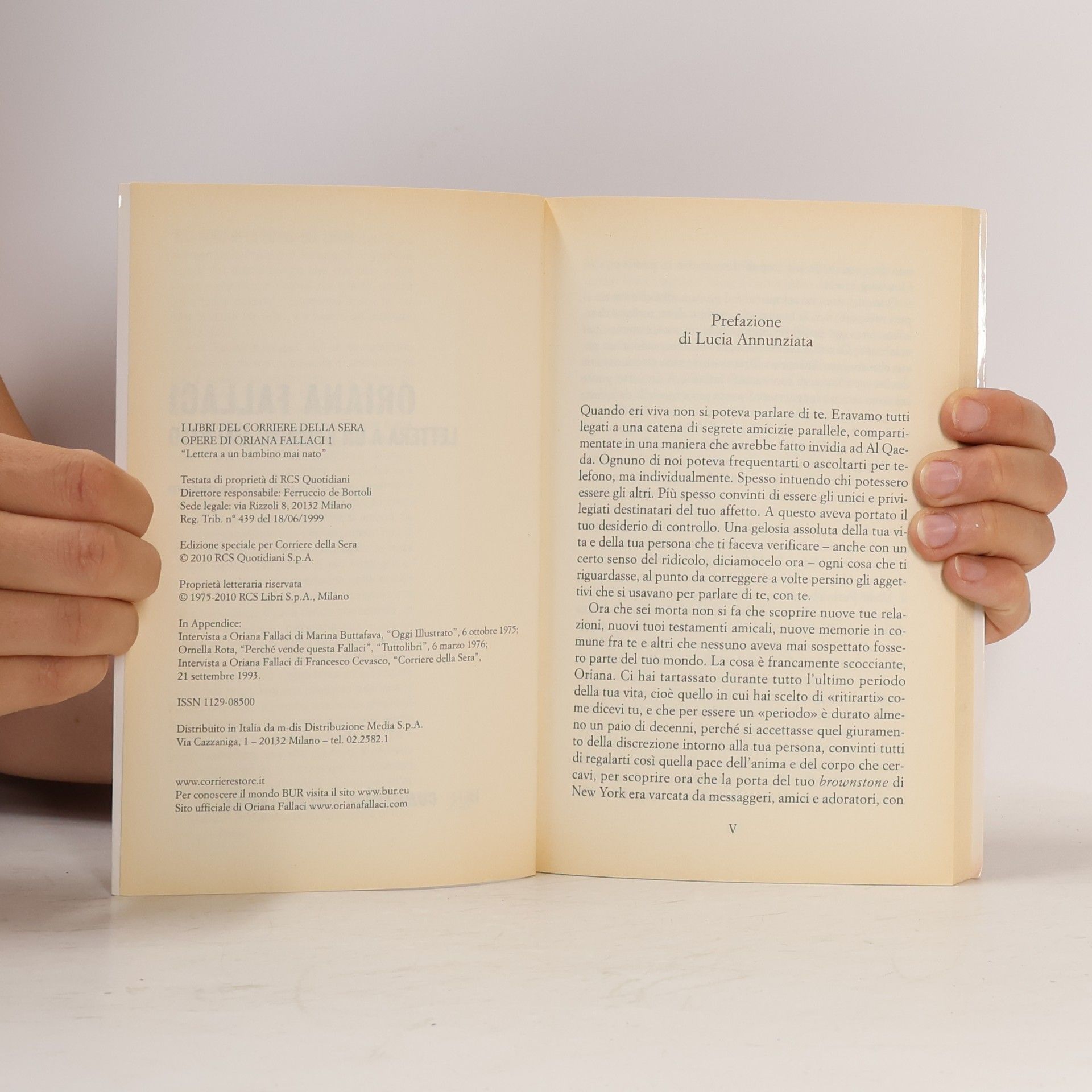 Oriana Fallaci Lettera a un bambino mai nato