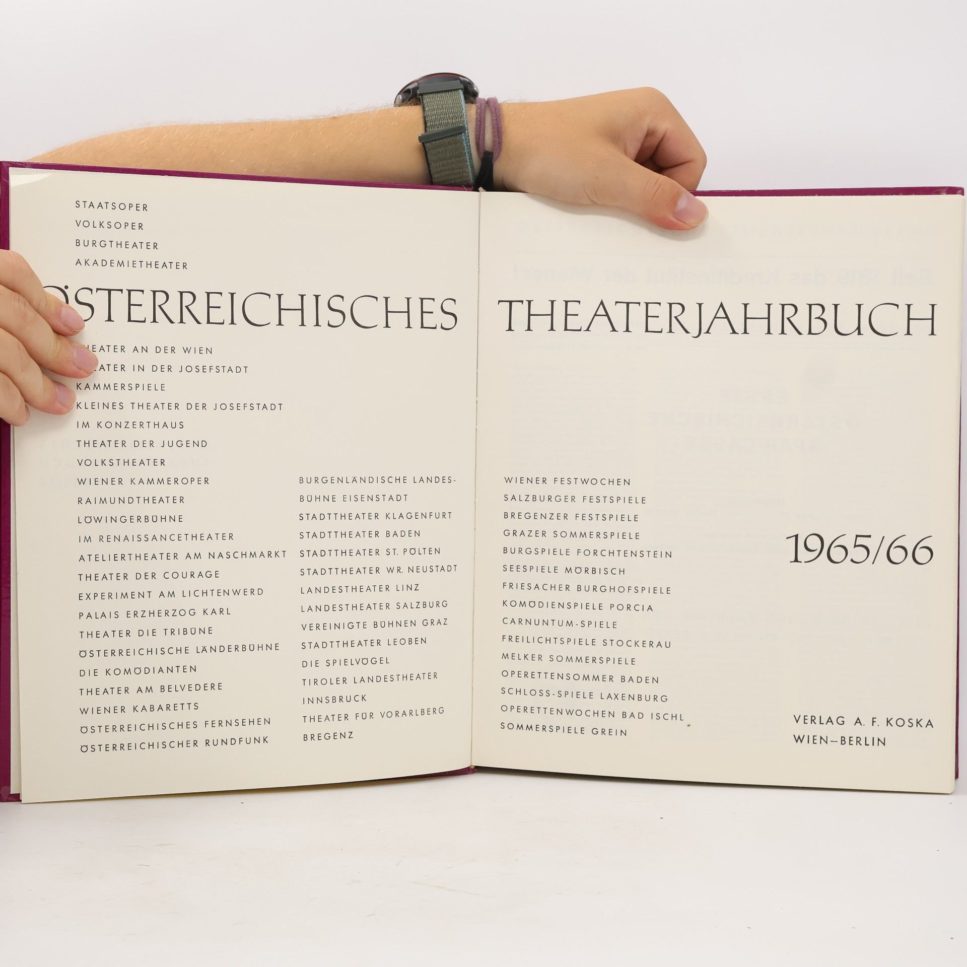 Various authors Österreichisches Theaterjahrbuch 1965/66