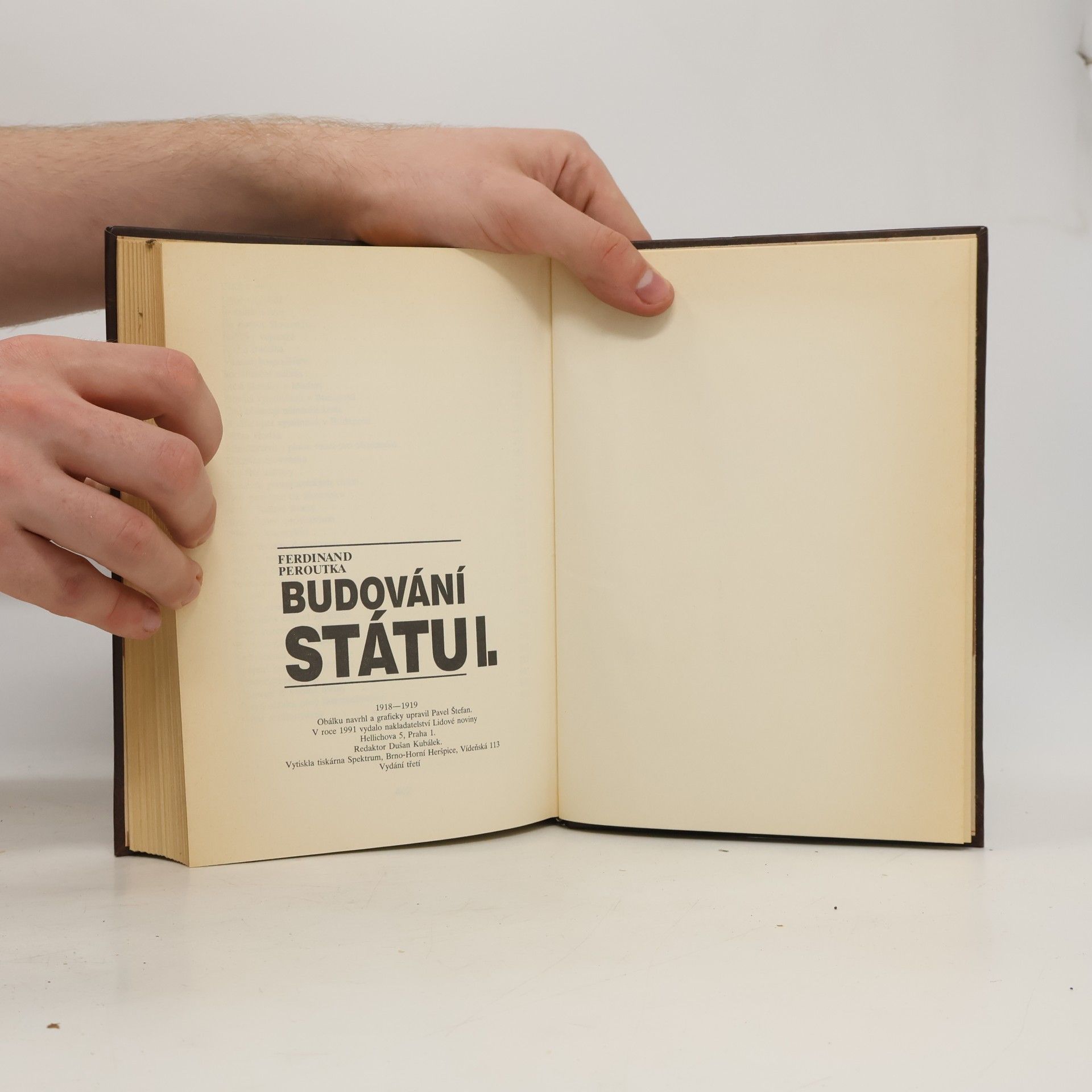 Ferdinand Peroutka Budování státu I.