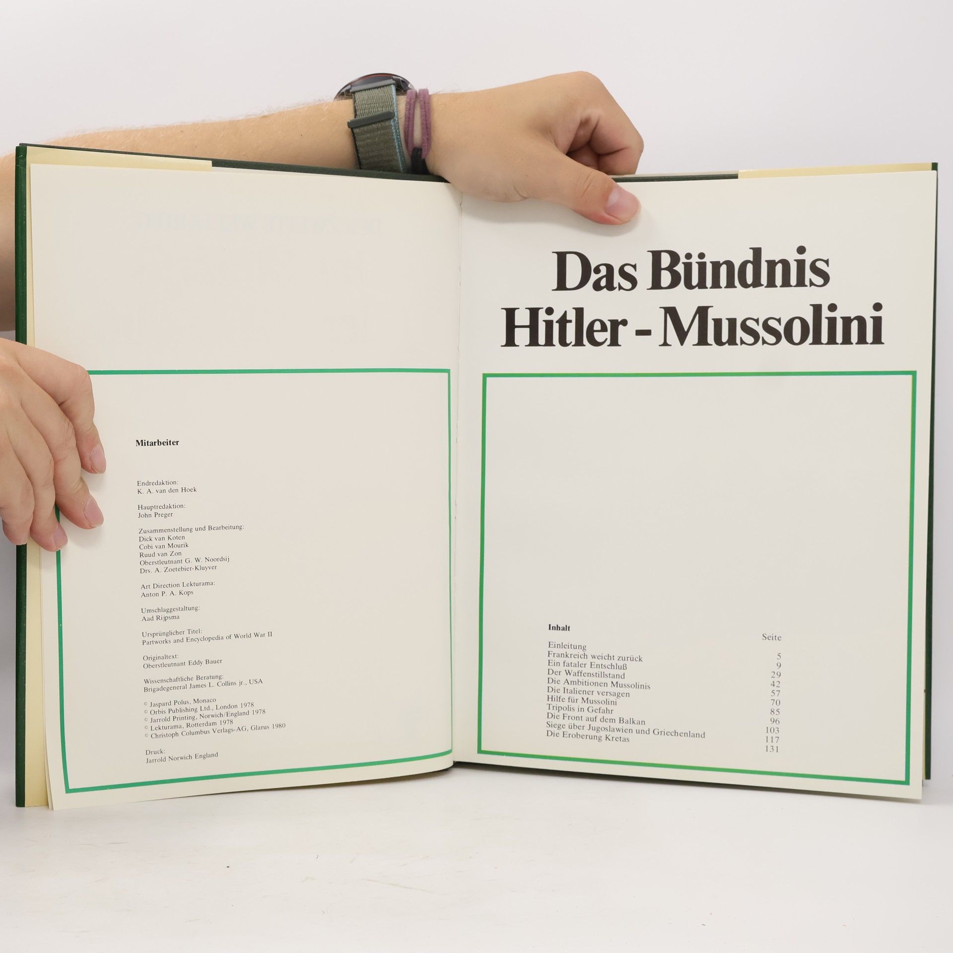 Various authors Das Bündnis Hitler-Mussolini