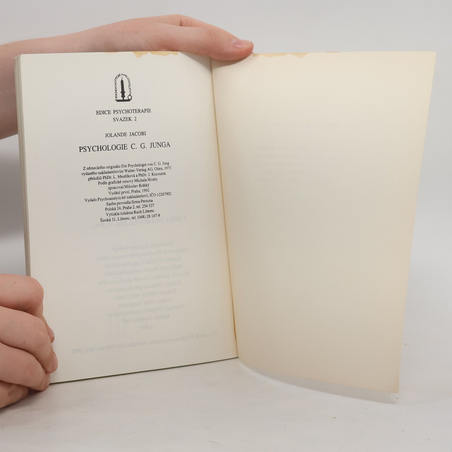 Jolande Székács Jacobi Psychologie C. G. Junga