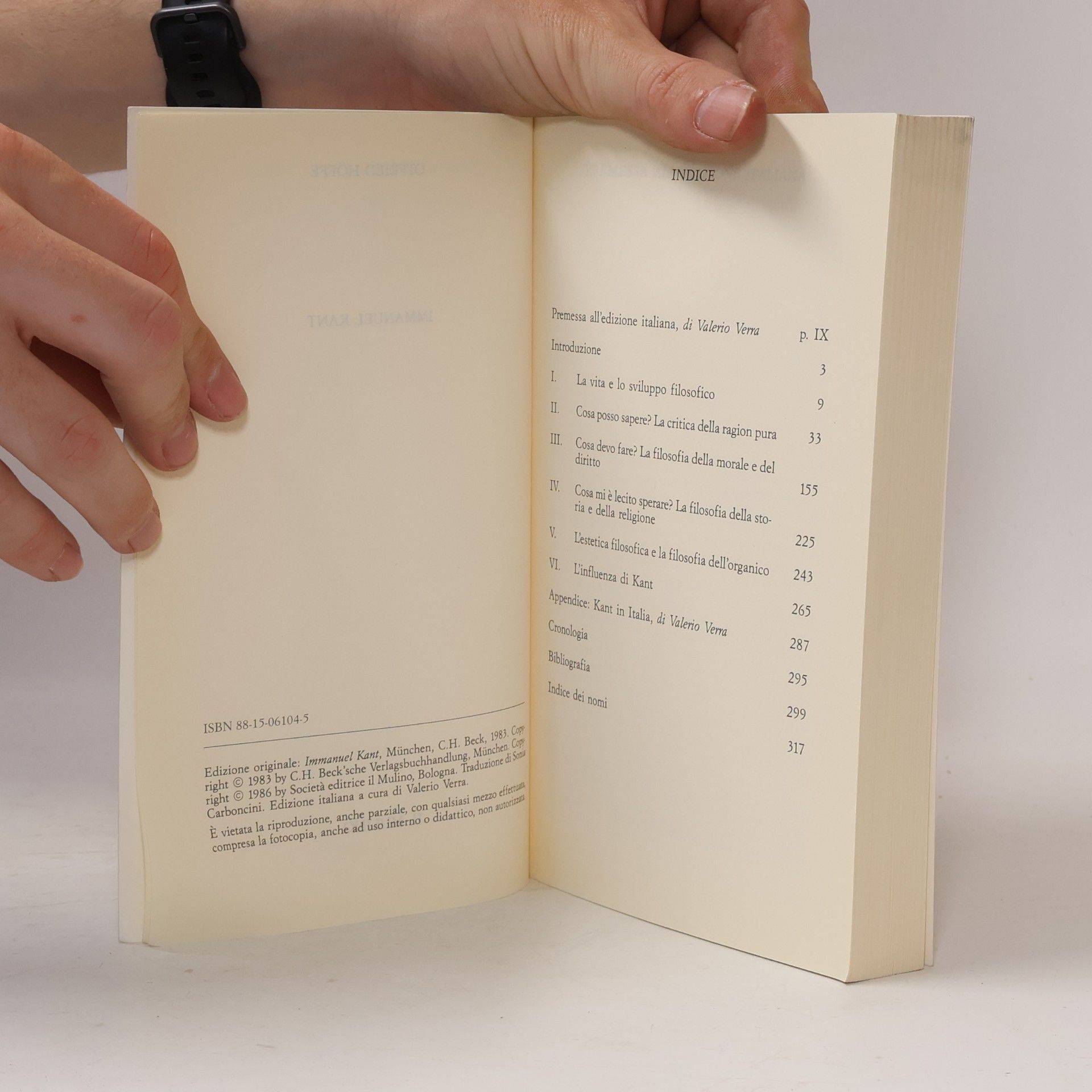 Otfried Höffe Universale paperbacks Il Mulino - 198: Immanuel Kant