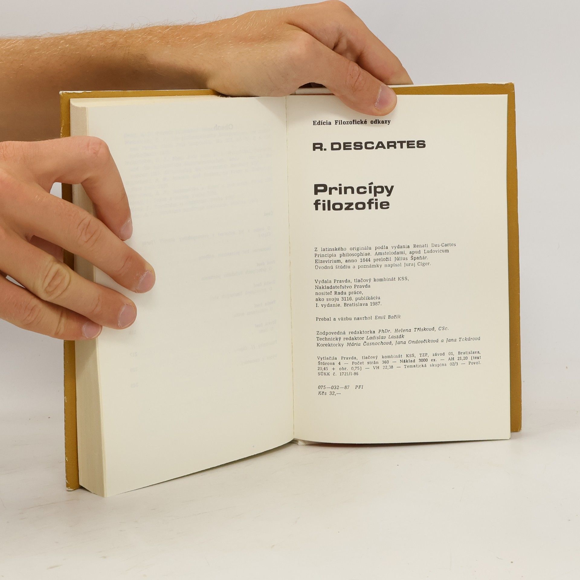 René Descartes Princípy filosofie