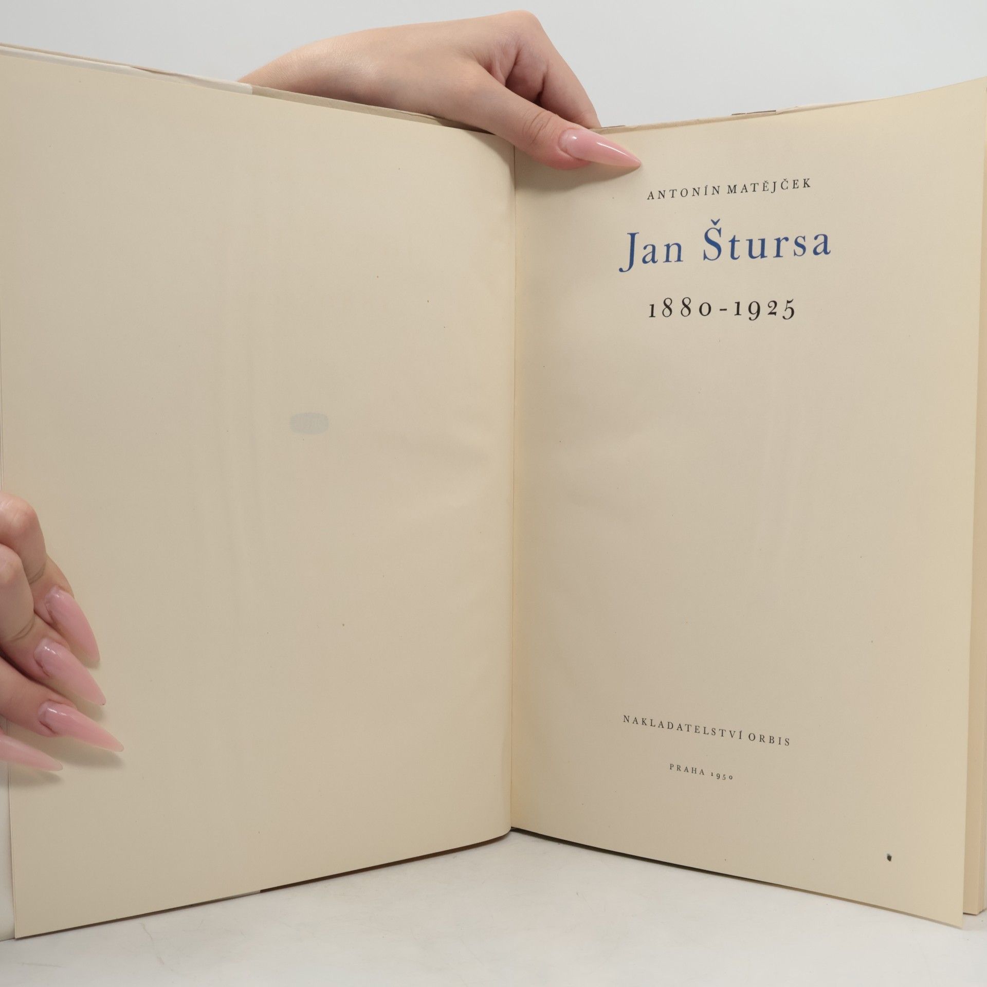 Antonín Matějček Jan Štursa 1880-1925
