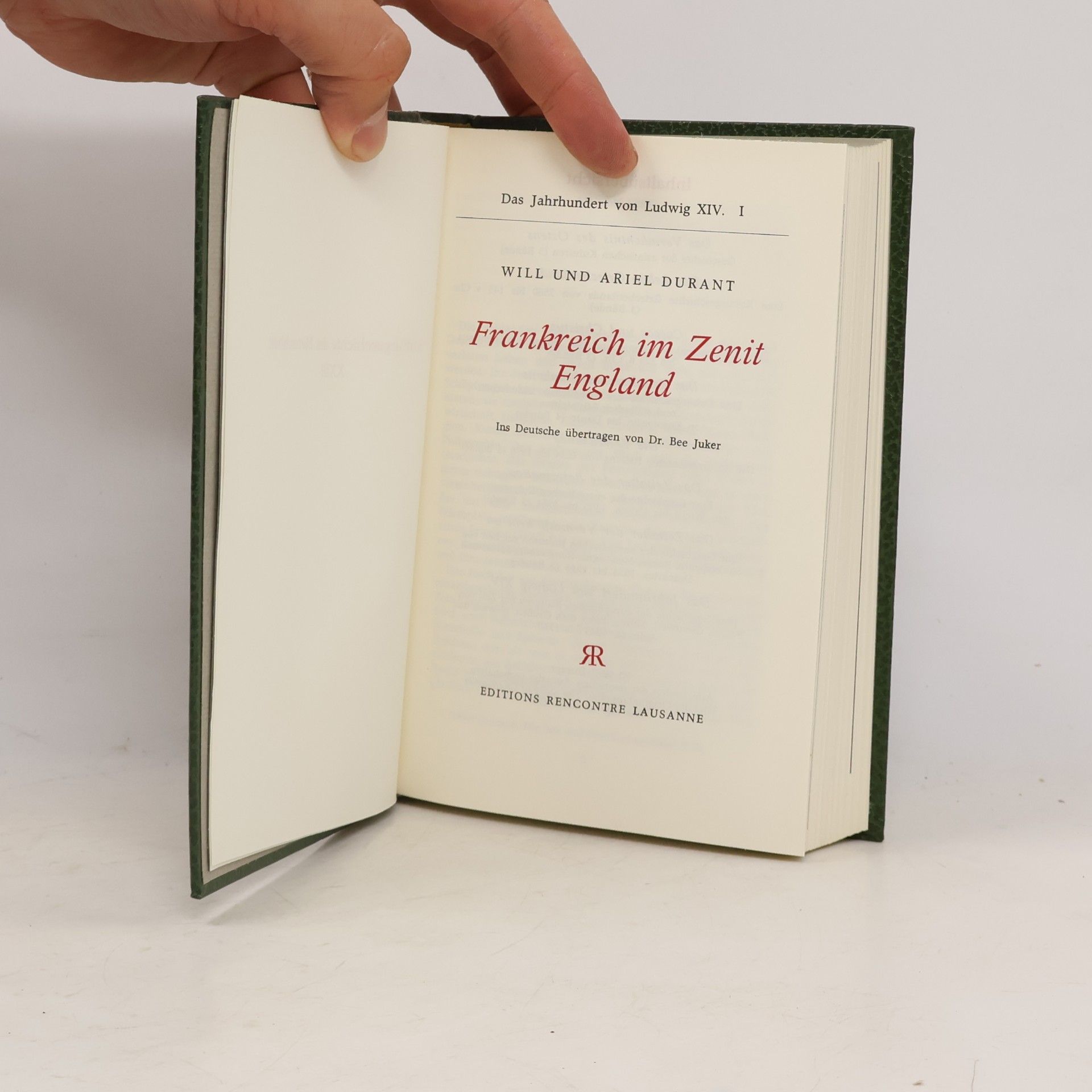 Will Durant Kulturgeschichte der Menschheit 23. Das Jahrhundert von Ludwig XIV.