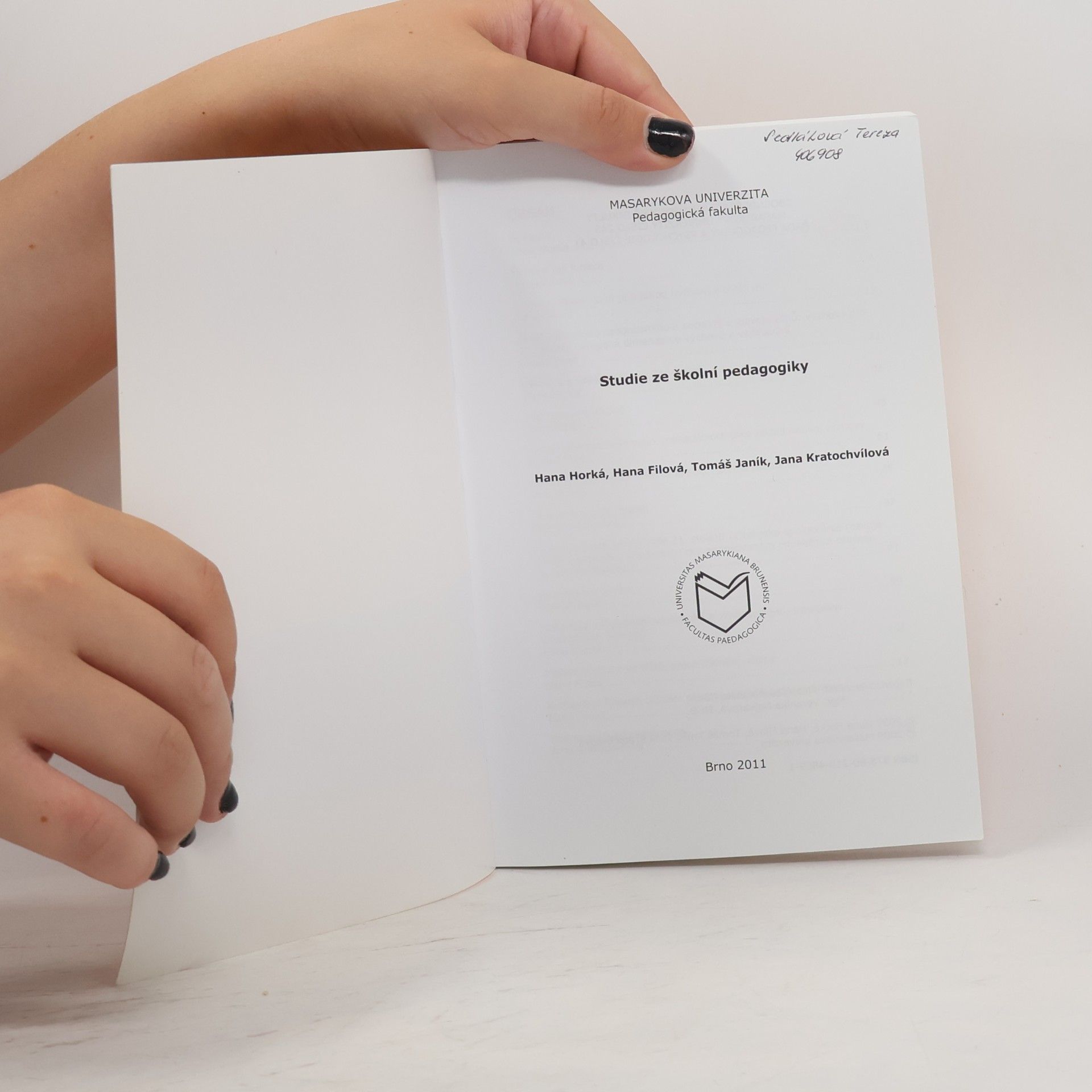 Hana Horká Studie ze školní pedagogiky