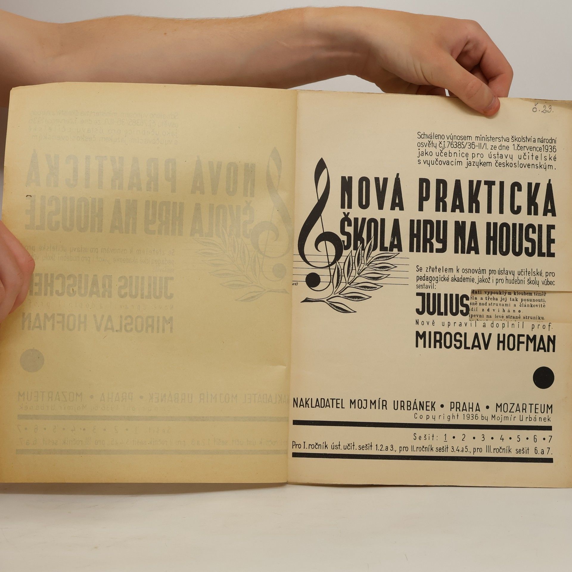 Julius Rauscher Nová praktická škola hry na housle