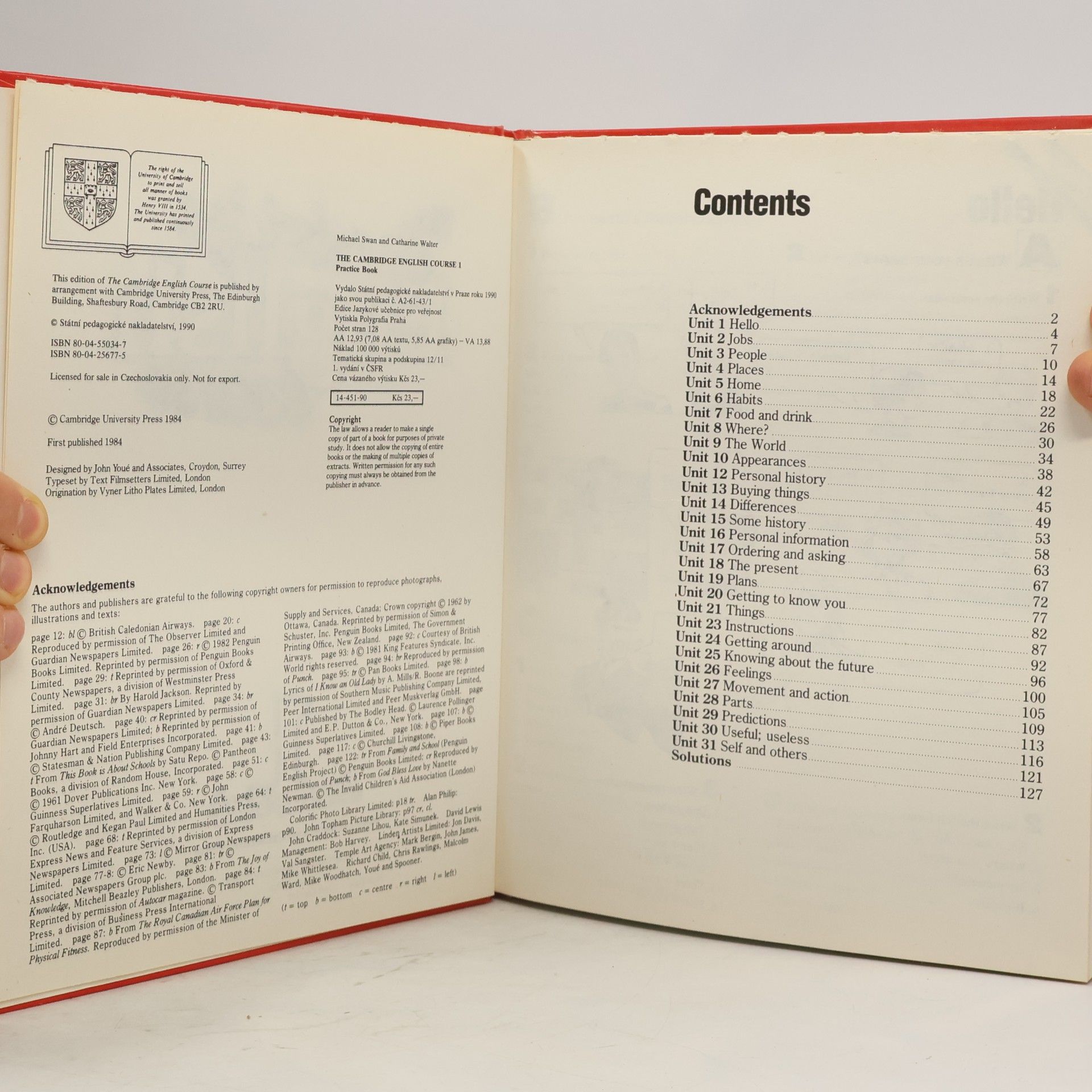 Michael Swam The Cambridge English course 1, practice book