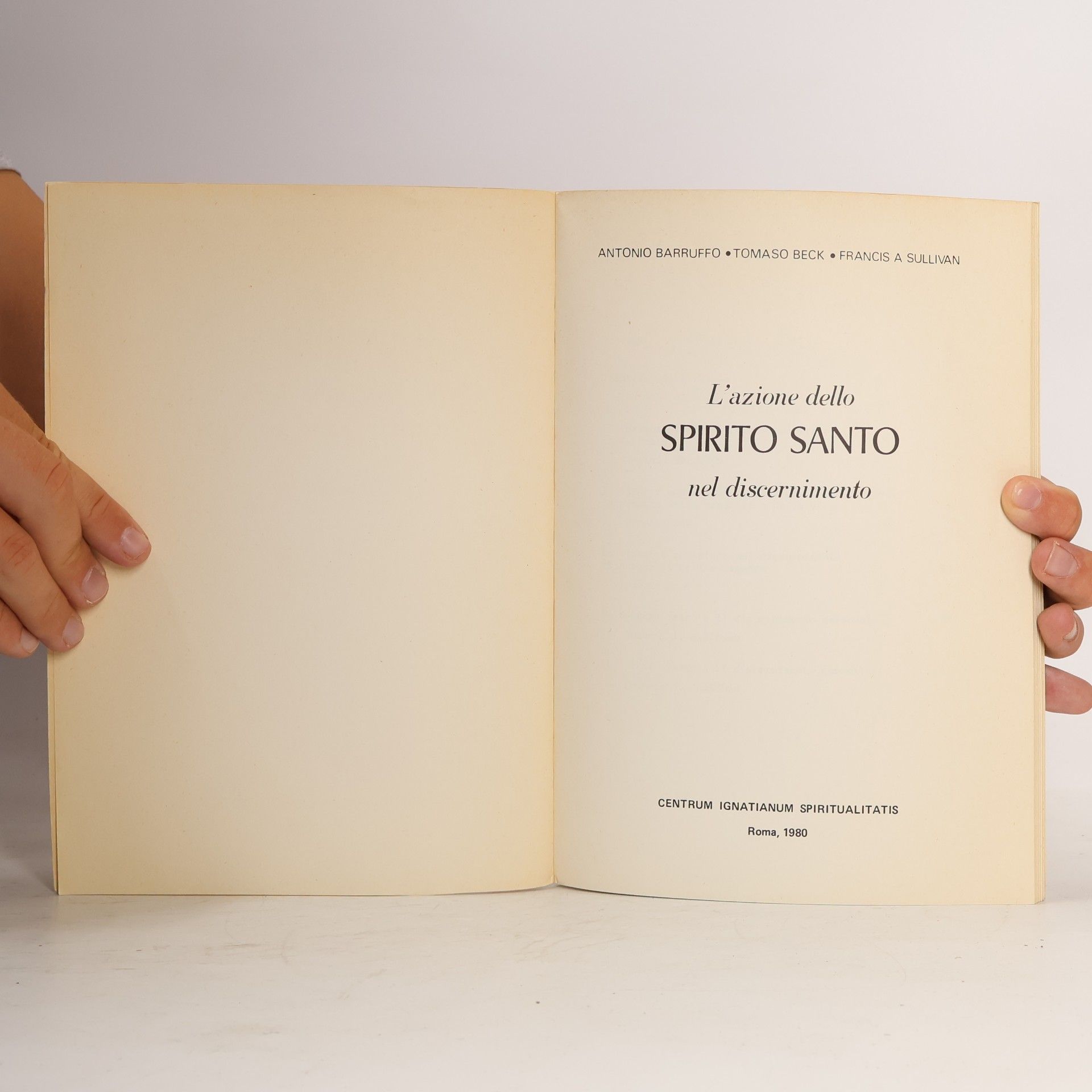 Antonio Barruffo L'azione dello spirito santo nel discernimento