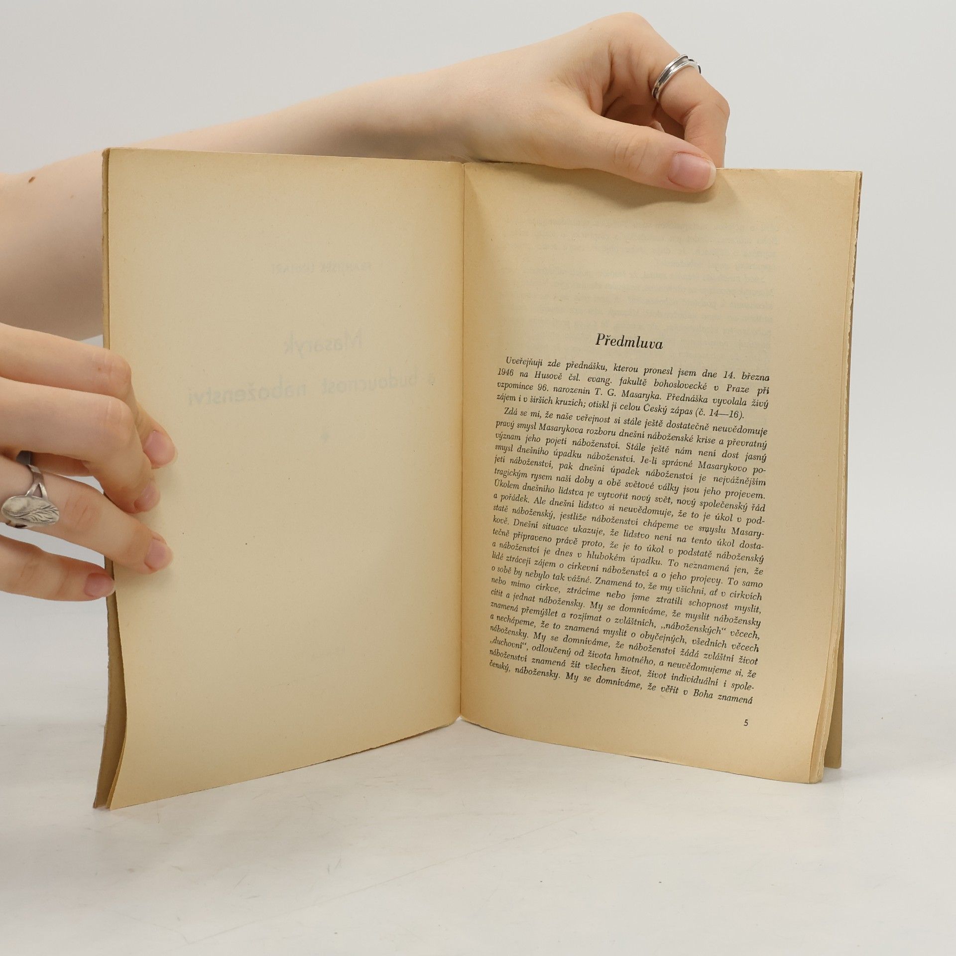 František Linhart Masaryk a budoucnost náboženství