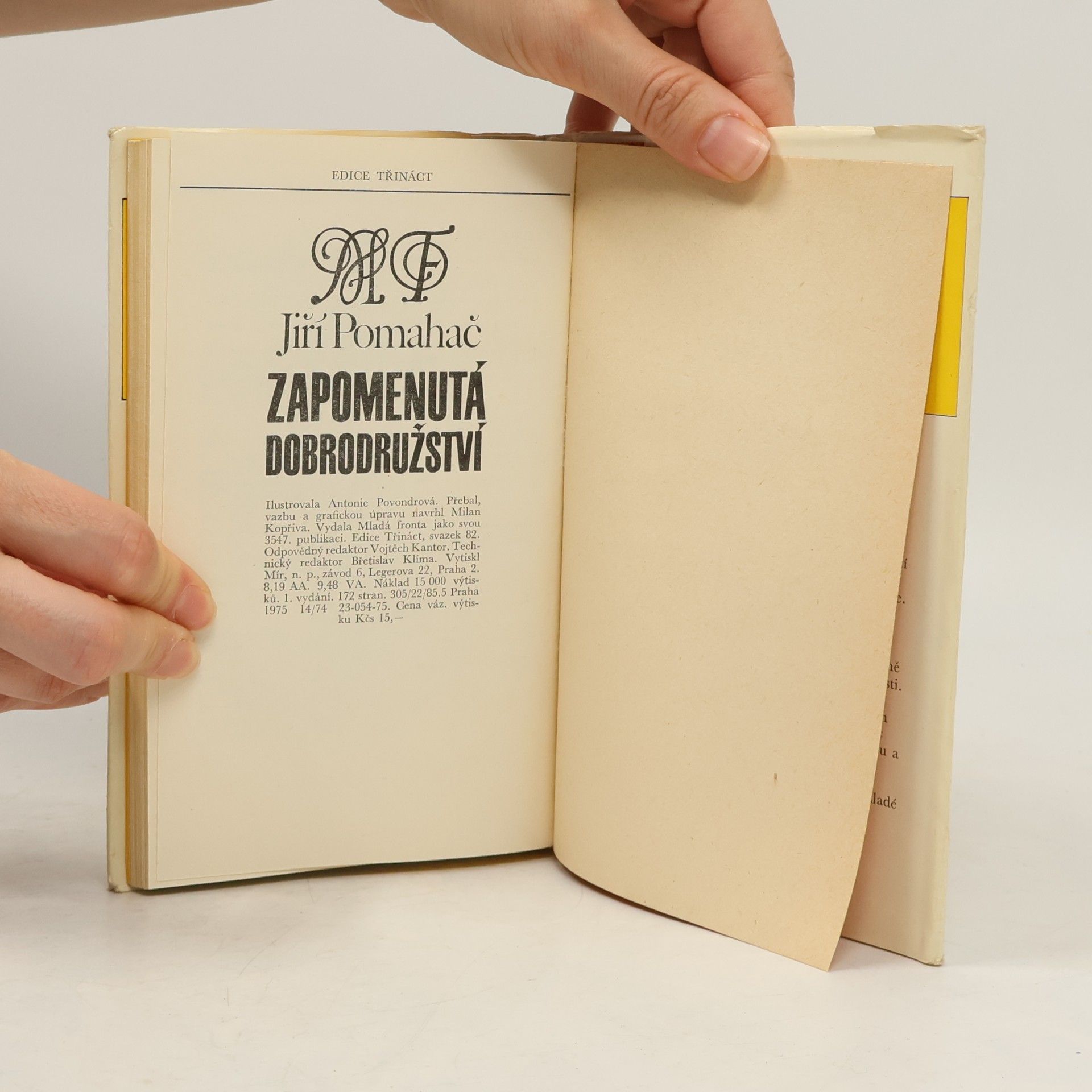 Jiří Pomahač Zapomenutá dobrodružství
