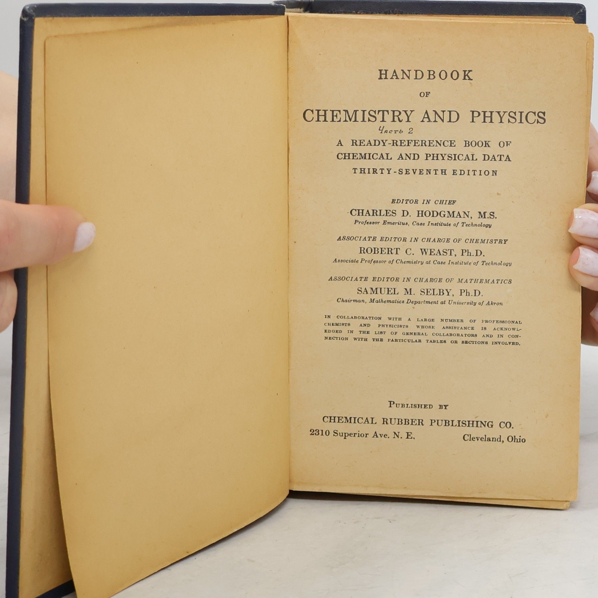 Autorenkollektiv Handbook of Chemistry and Physics
