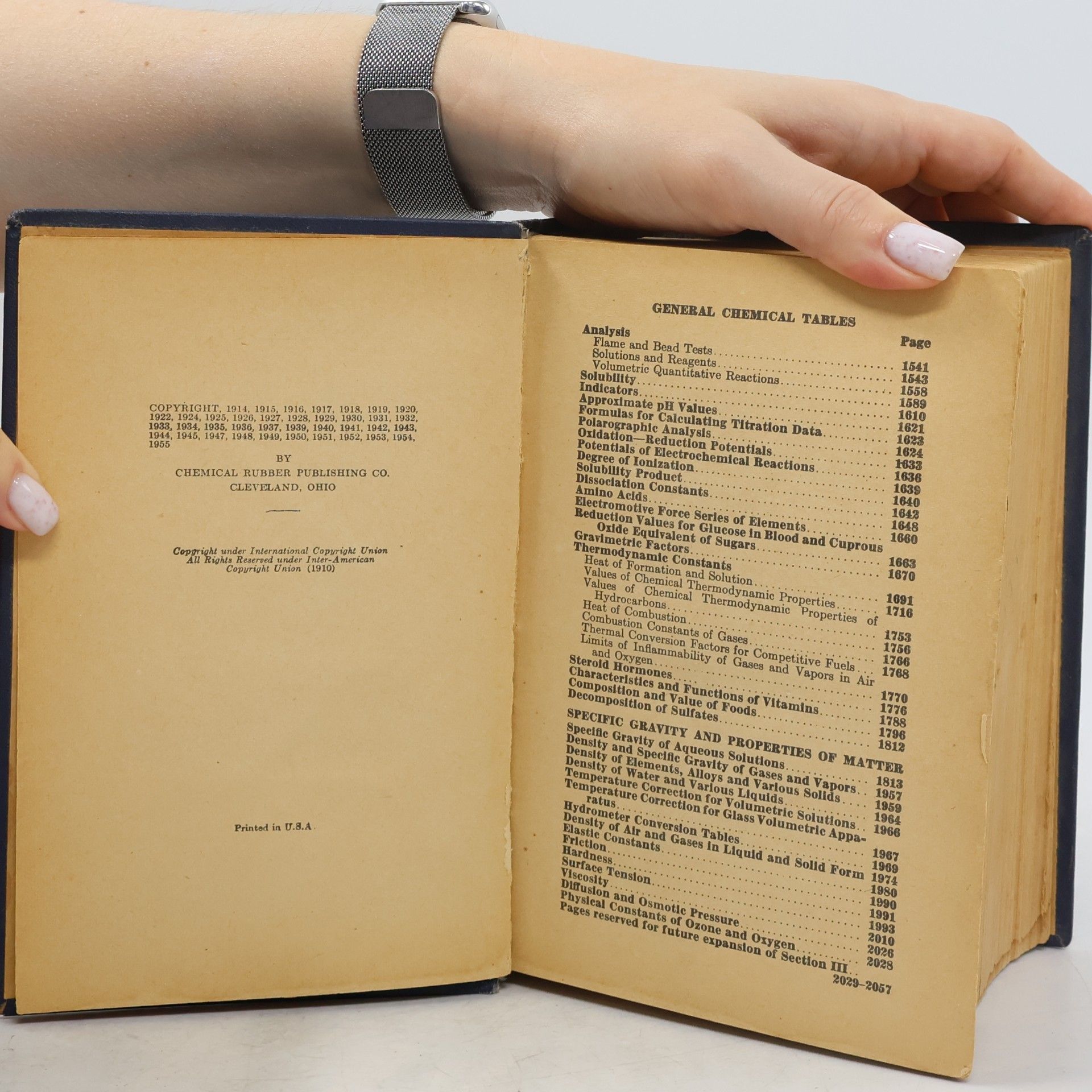 Autorenkollektiv Handbook of Chemistry and Physics