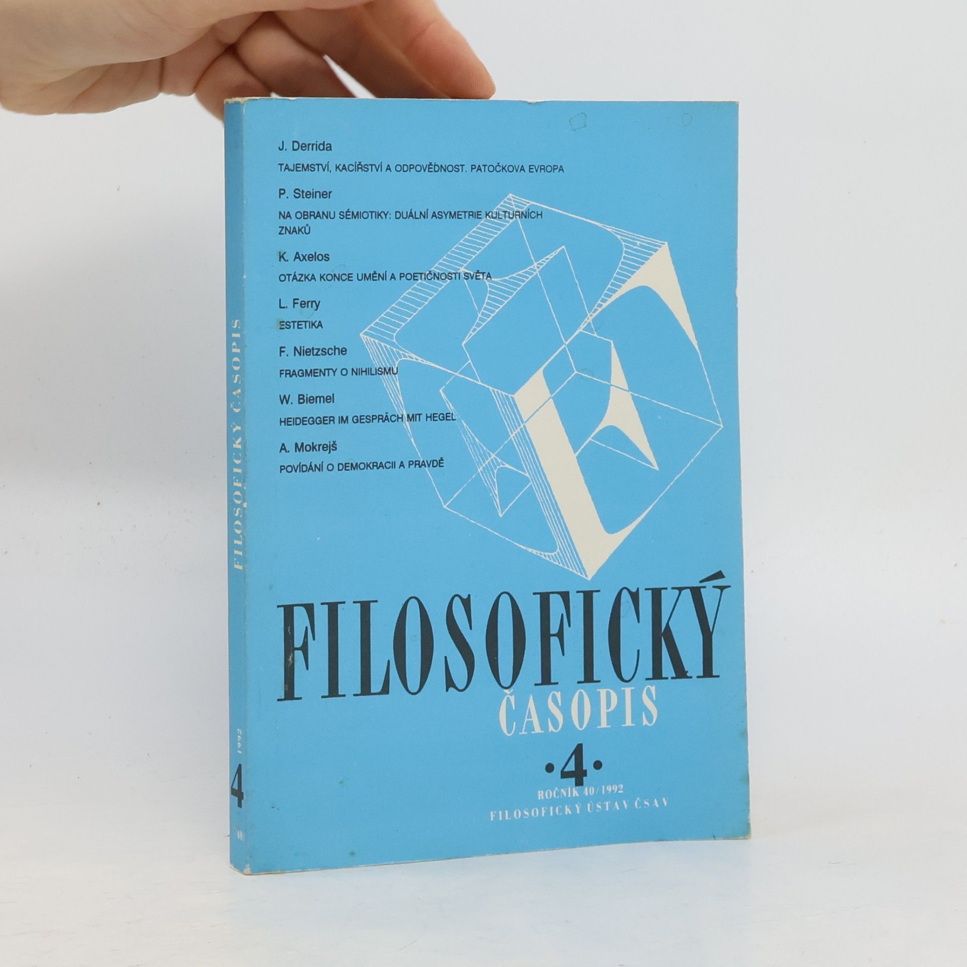 Autorenkollektiv Filosofický časopis 4, 40/1992