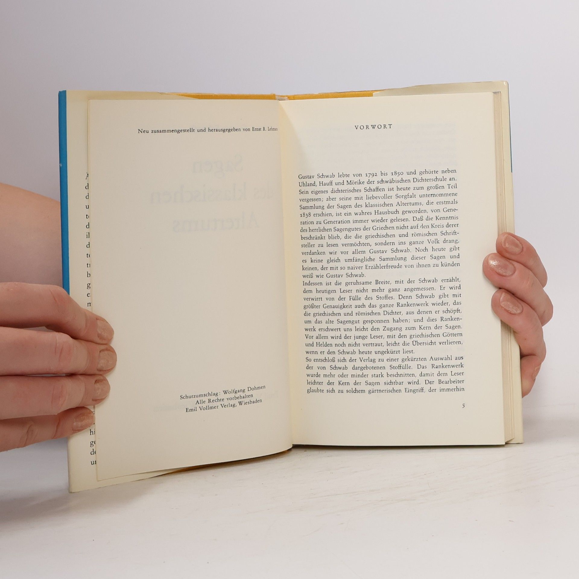 Gustav Schwab Sagen des klassischen Altertums