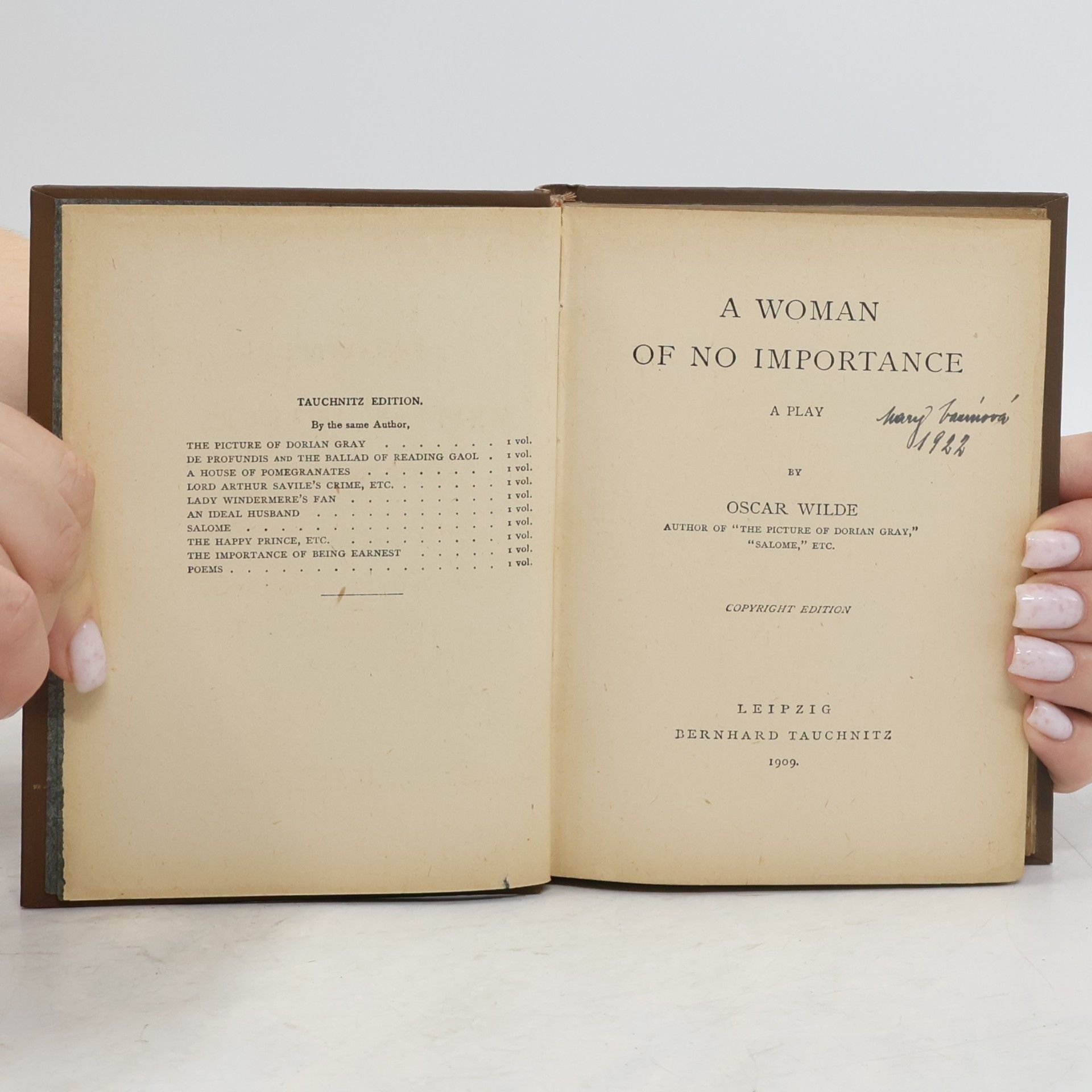 Oscar Wilde A Woman of No Importance