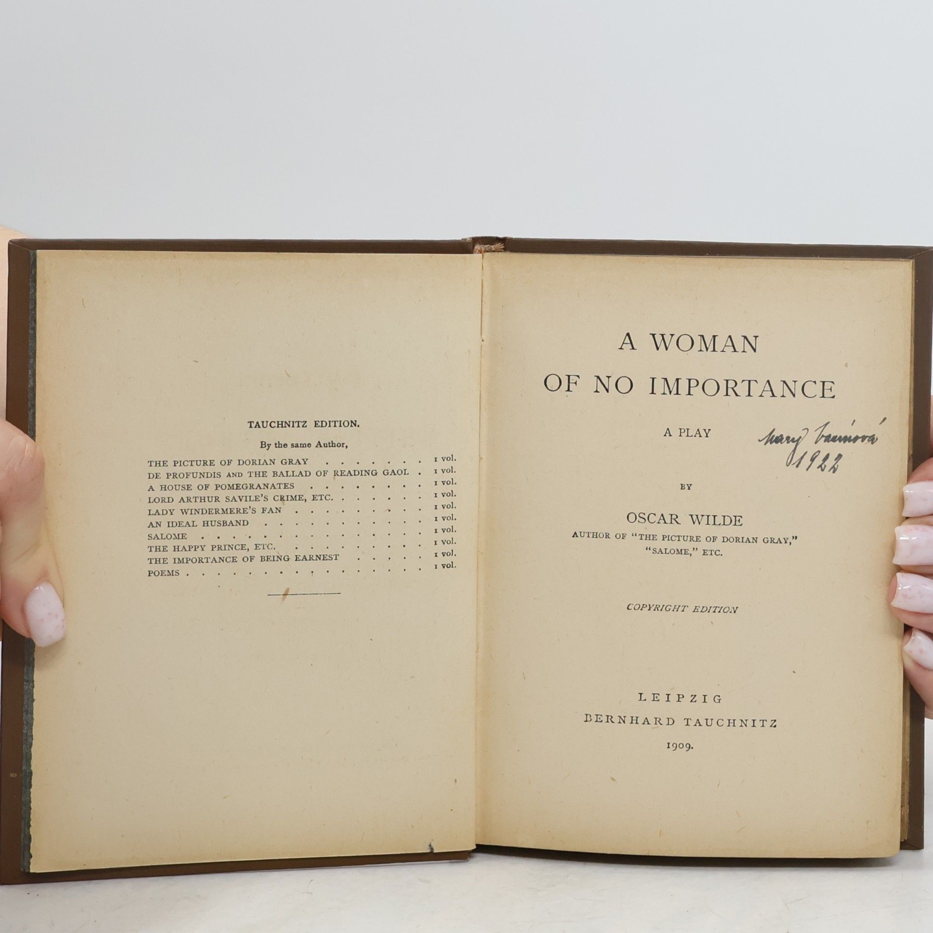 Oscar Wilde A Woman of No Importance