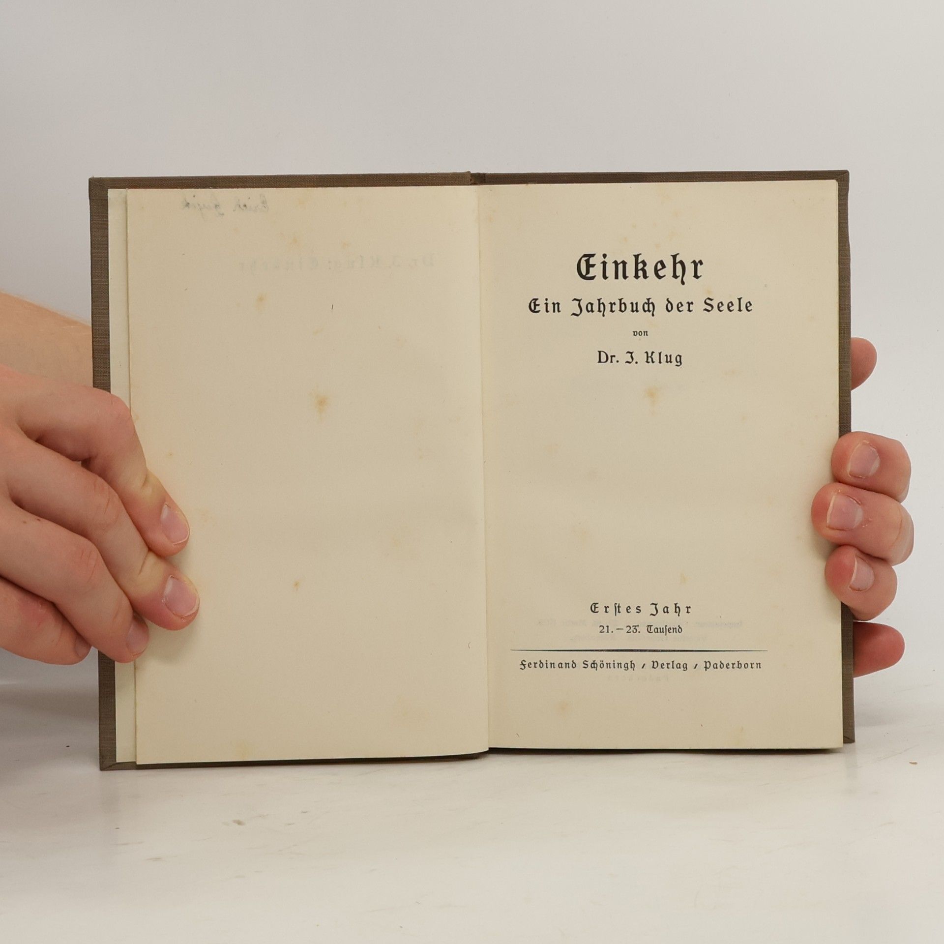 Ignaz Klug Einkehr: ein Jahrbuch der Seele