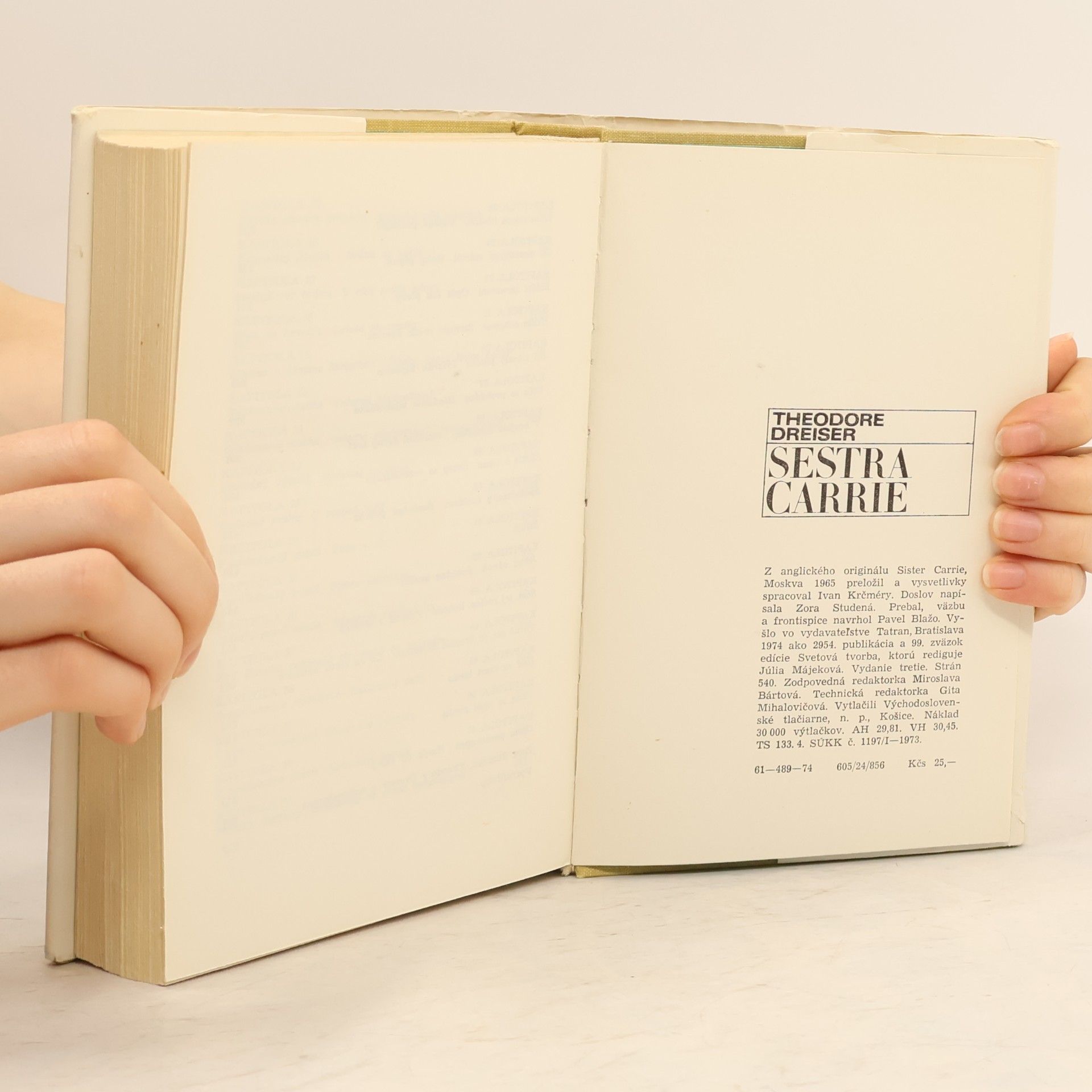 Theodore Dreiser Sestra Carrie